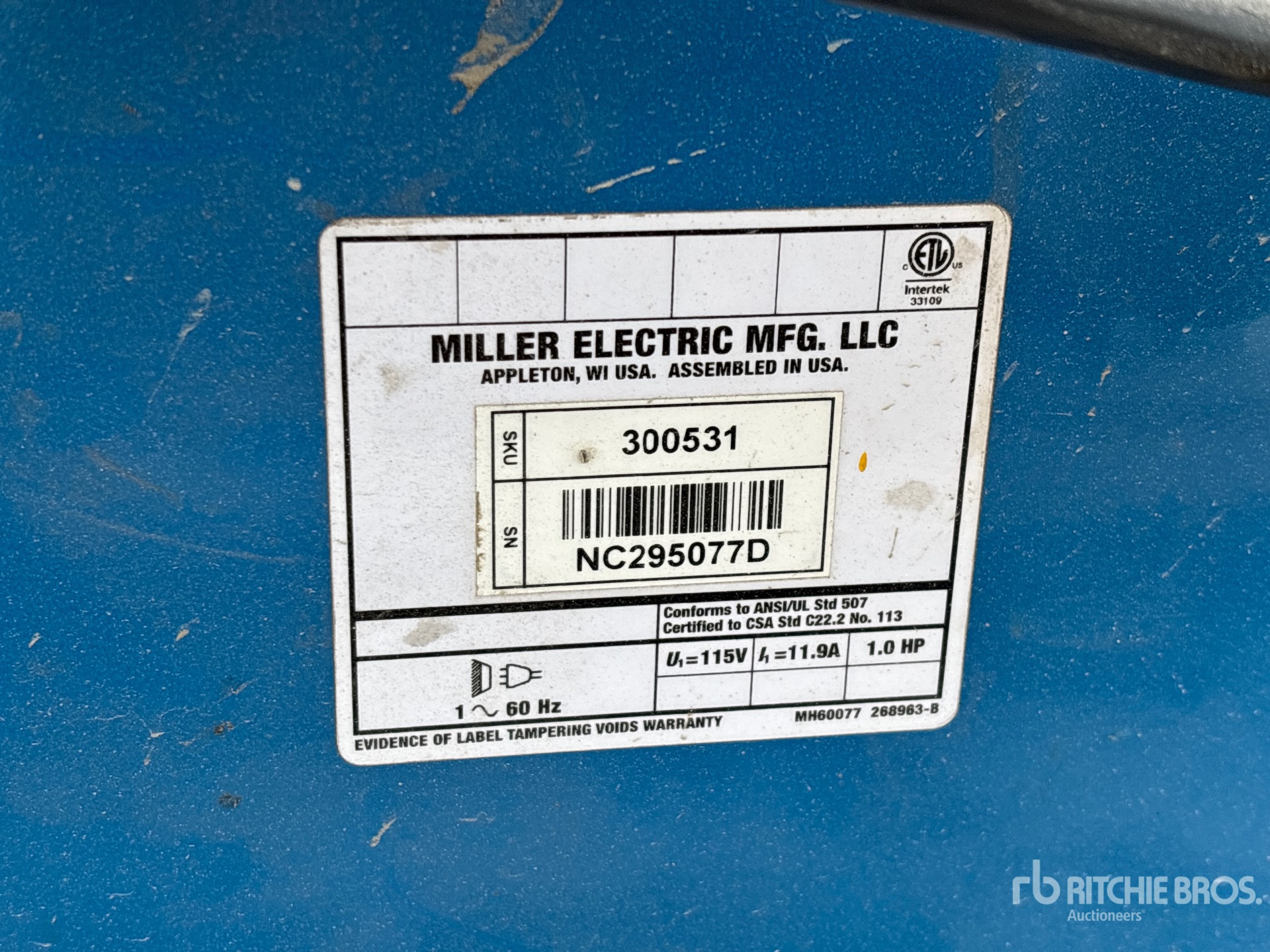 General Appearance with N.º de serie/VIN