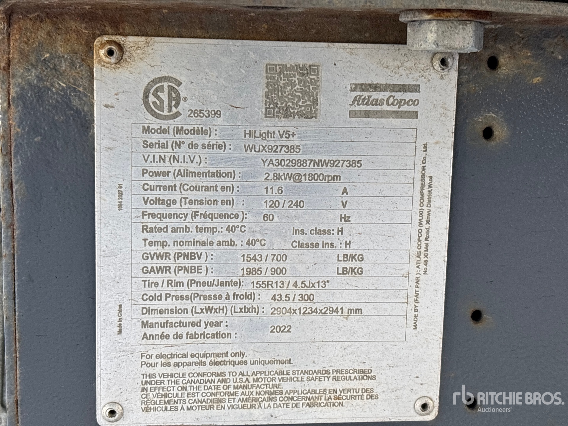 General Appearance with Seriennummer / FIN