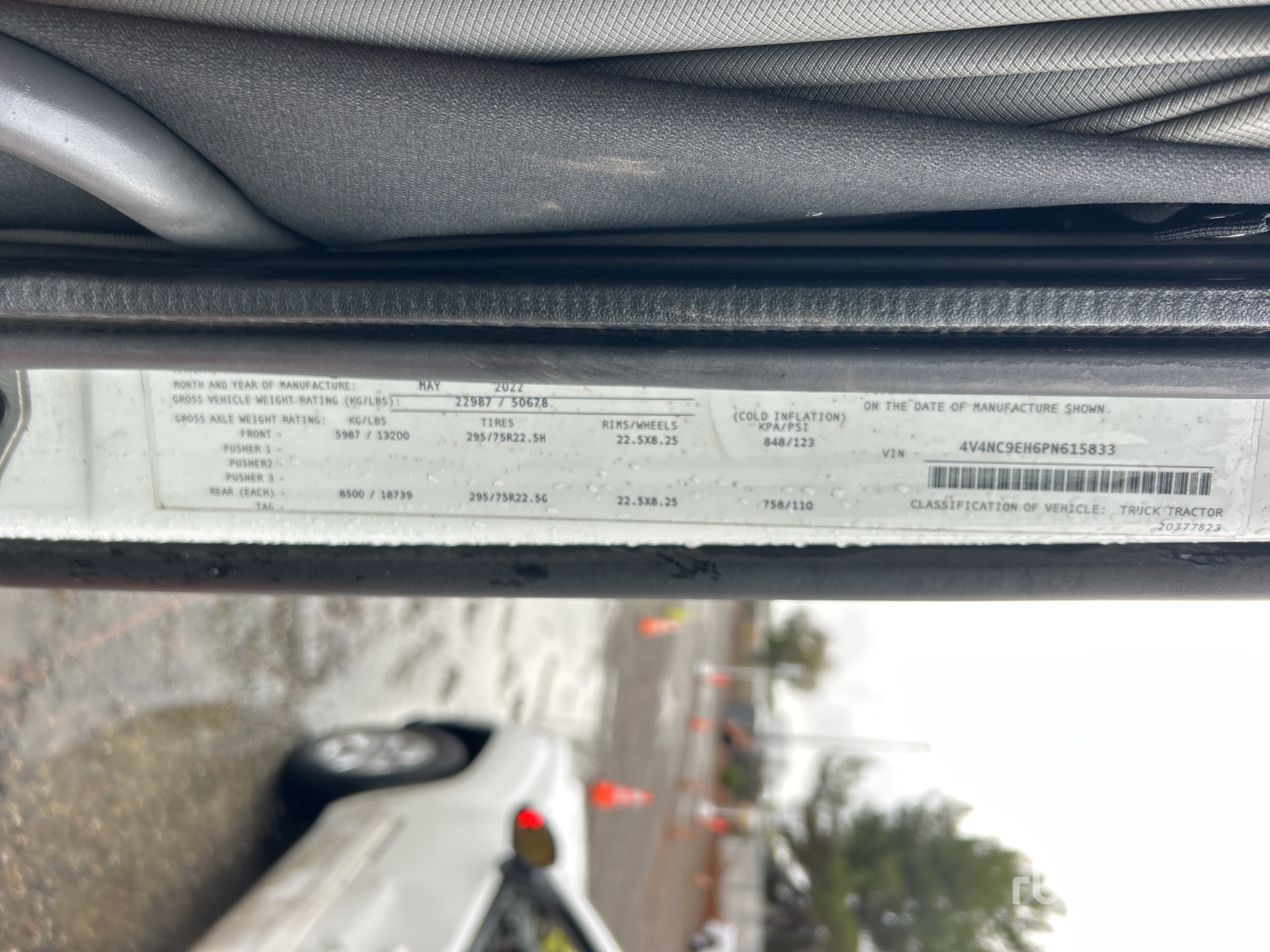 General Appearance with N.º de serie/VIN