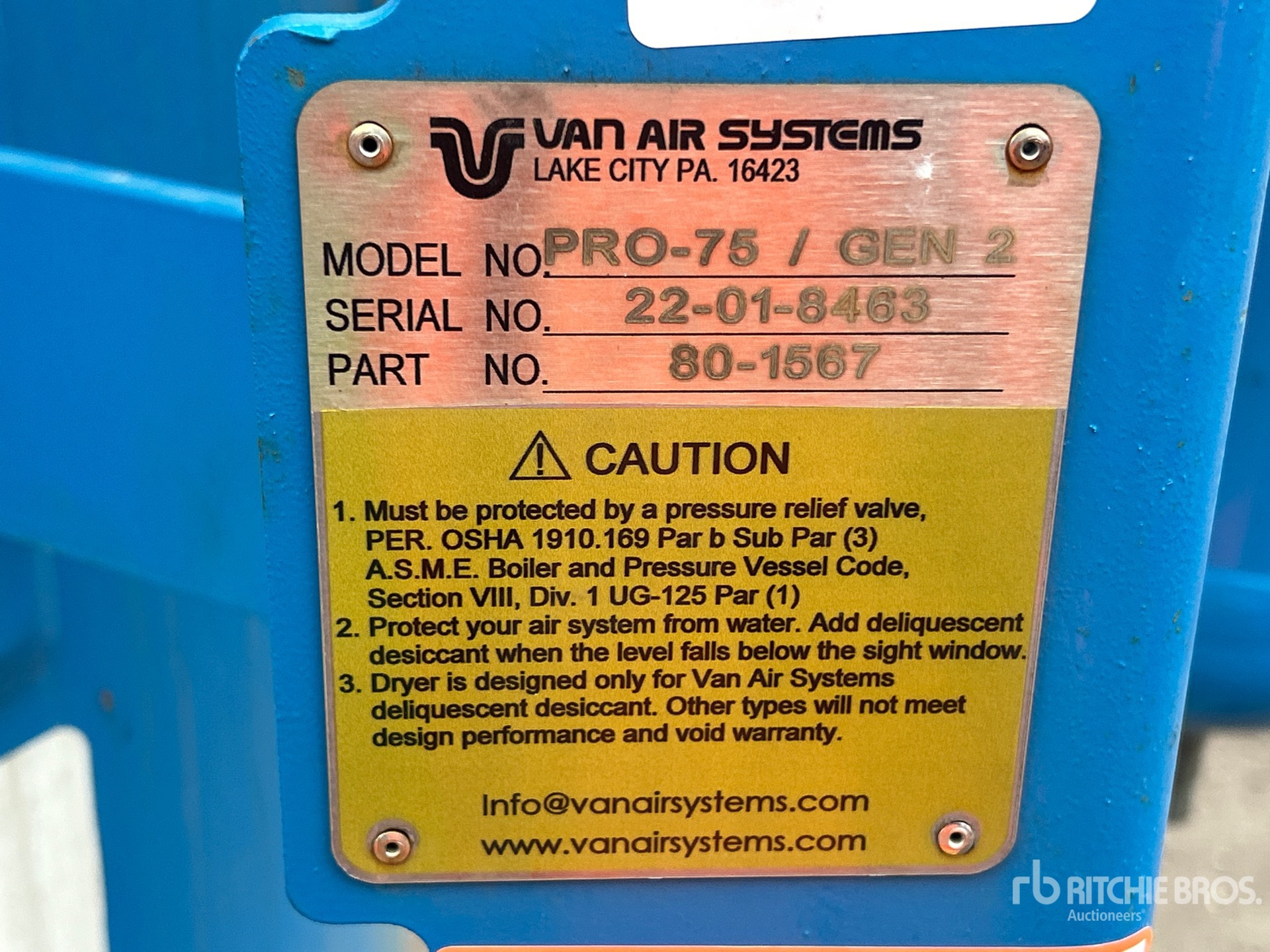 General Appearance with N.º de serie/VIN