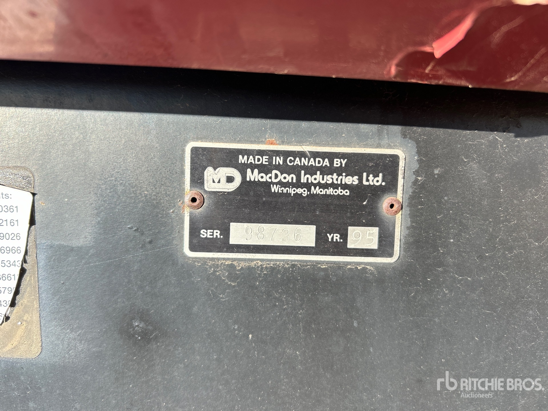 General Appearance with Numéro de série/Numéro d'identification du véhicule automobile