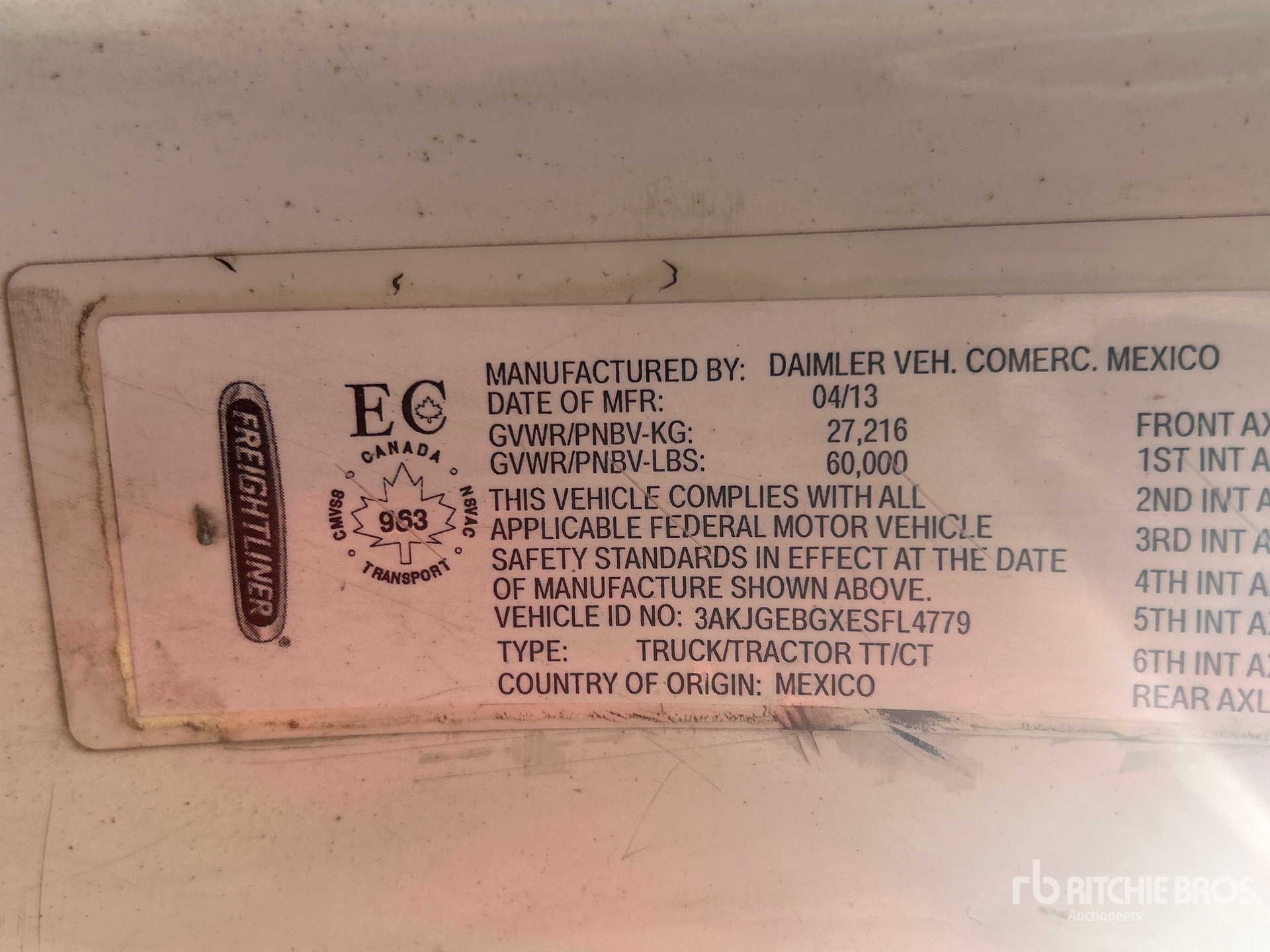 General Appearance with Seriennummer / FIN