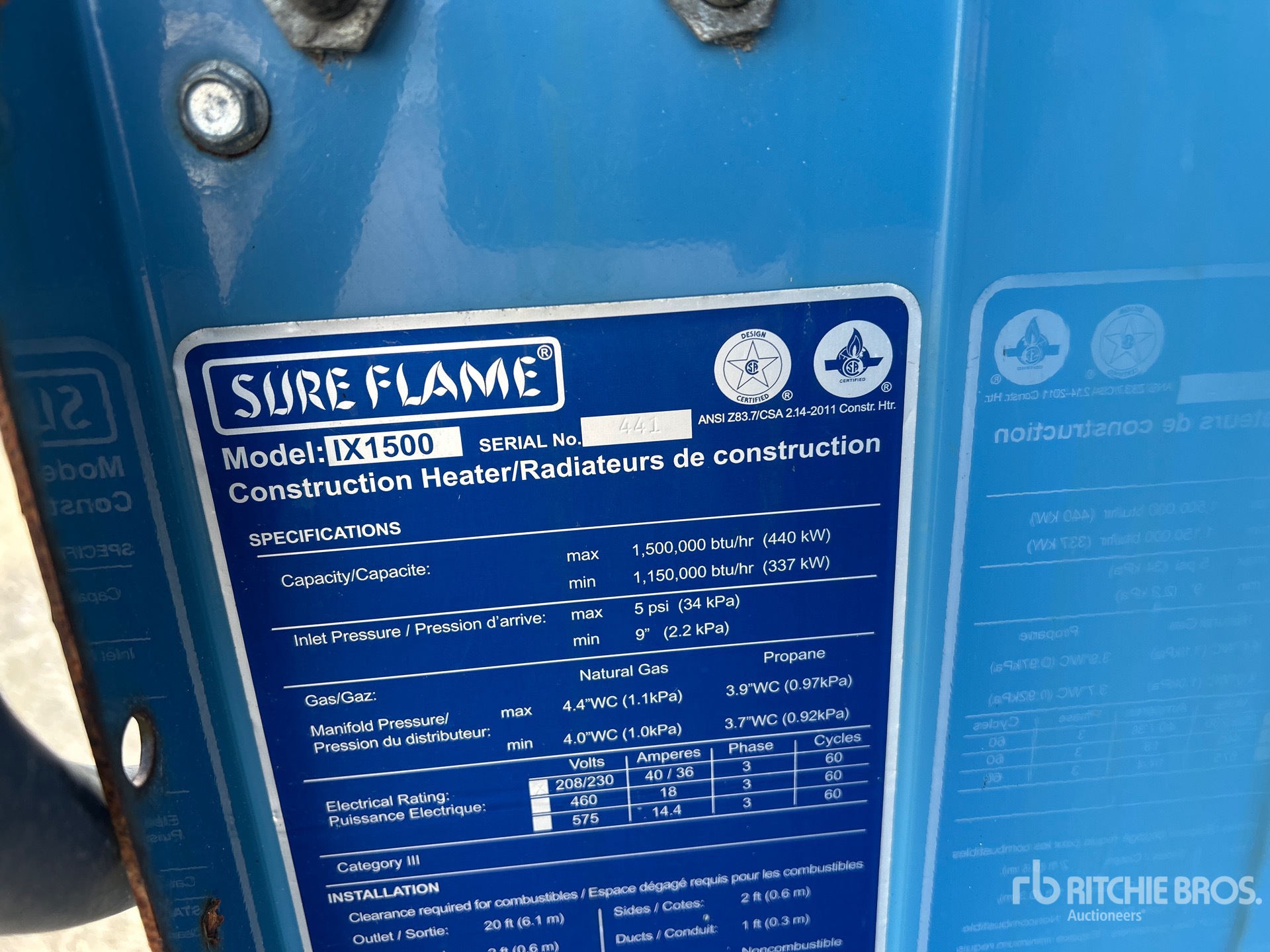 General Appearance with Seriennummer / FIN