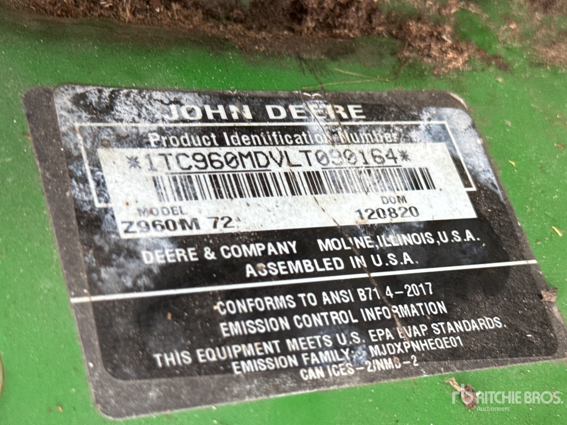 General Appearance with N.º de serie/VIN