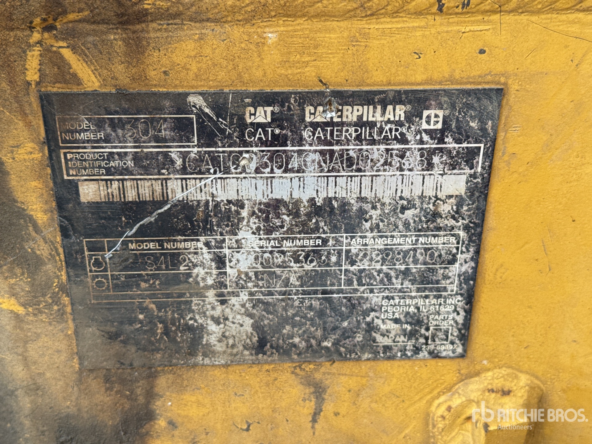 General Appearance with N.º de serie/VIN