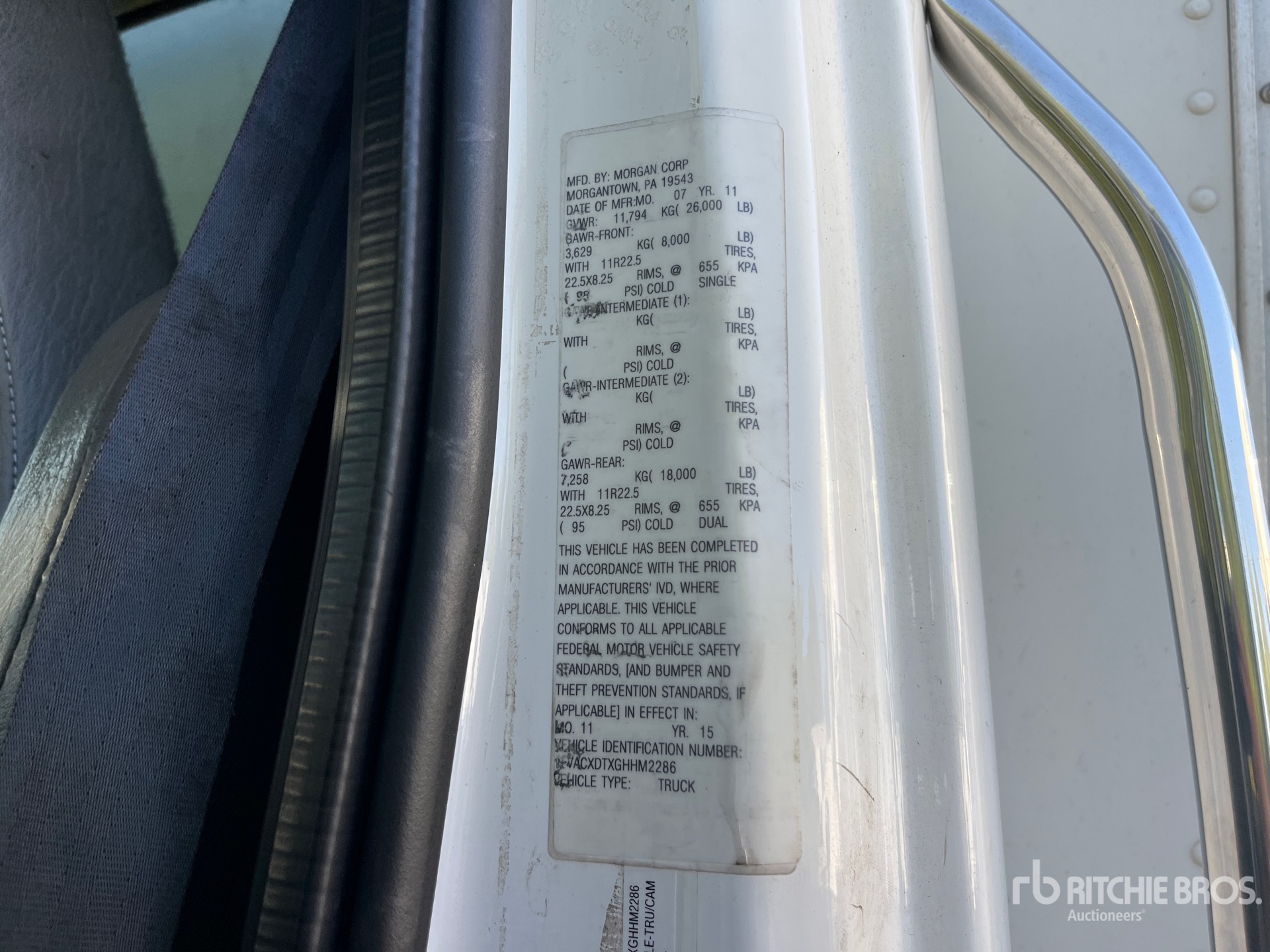 General Appearance with N.º de serie/VIN