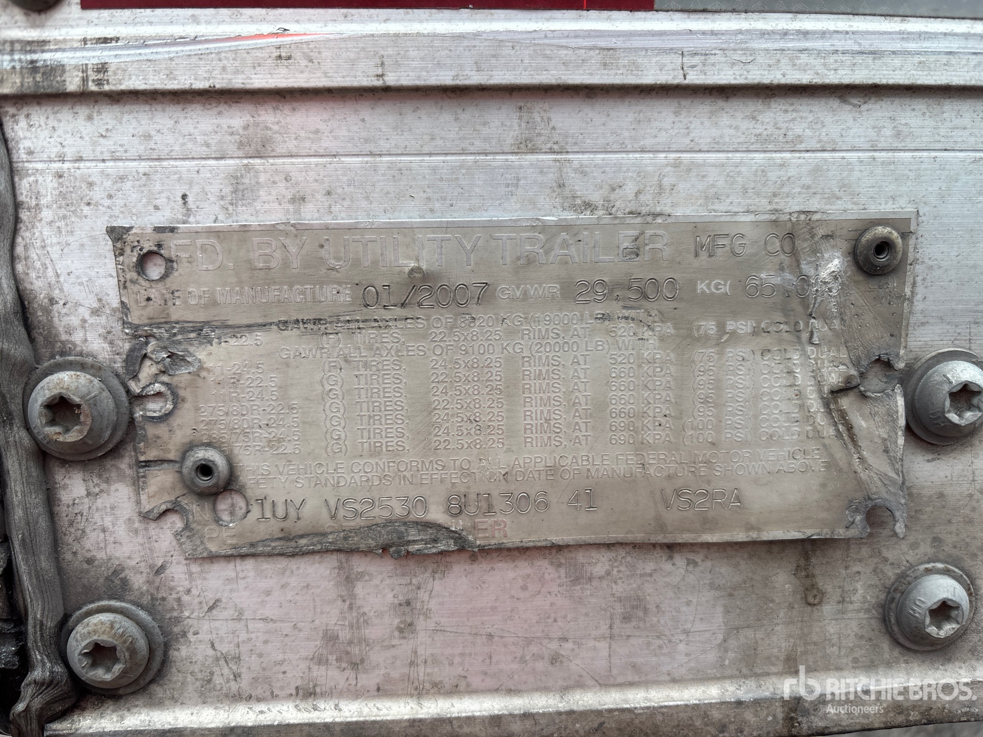 General Appearance with Numero seriale/numero d’identificazione del veicolo (VIN)