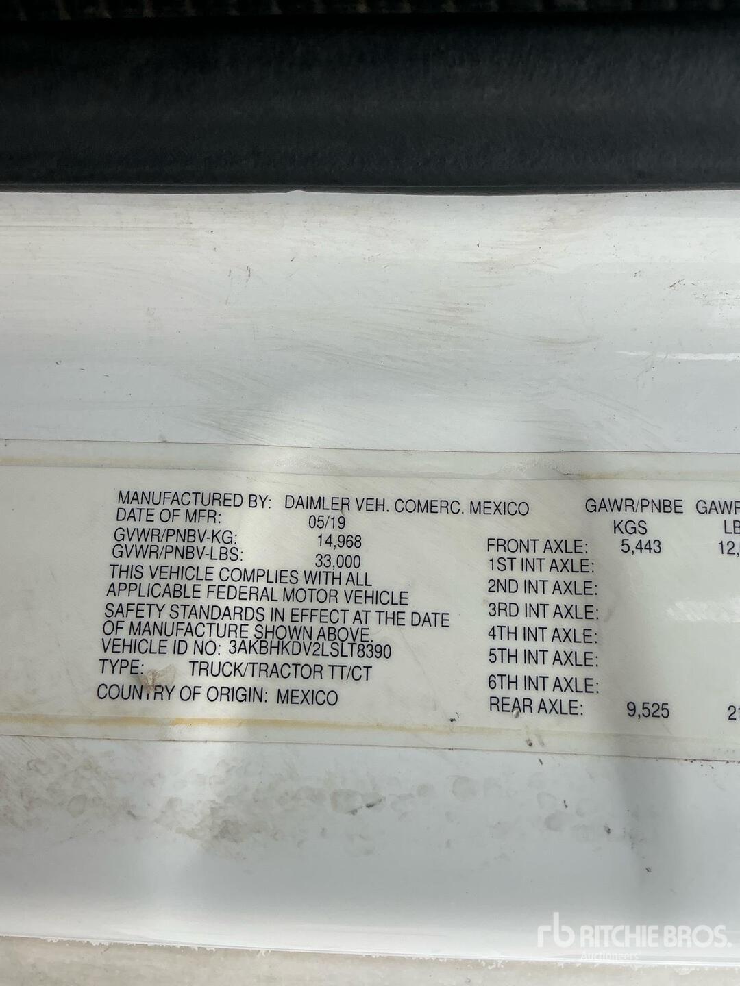 General Appearance with N.º de serie/VIN