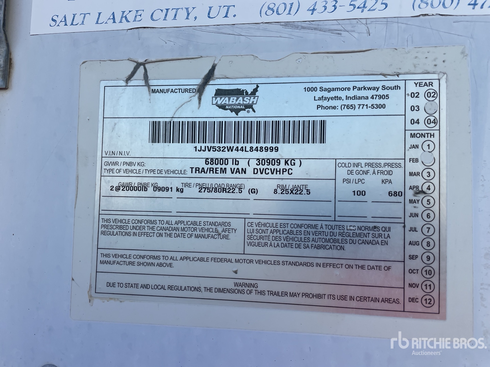 General Appearance with Seriennummer / FIN