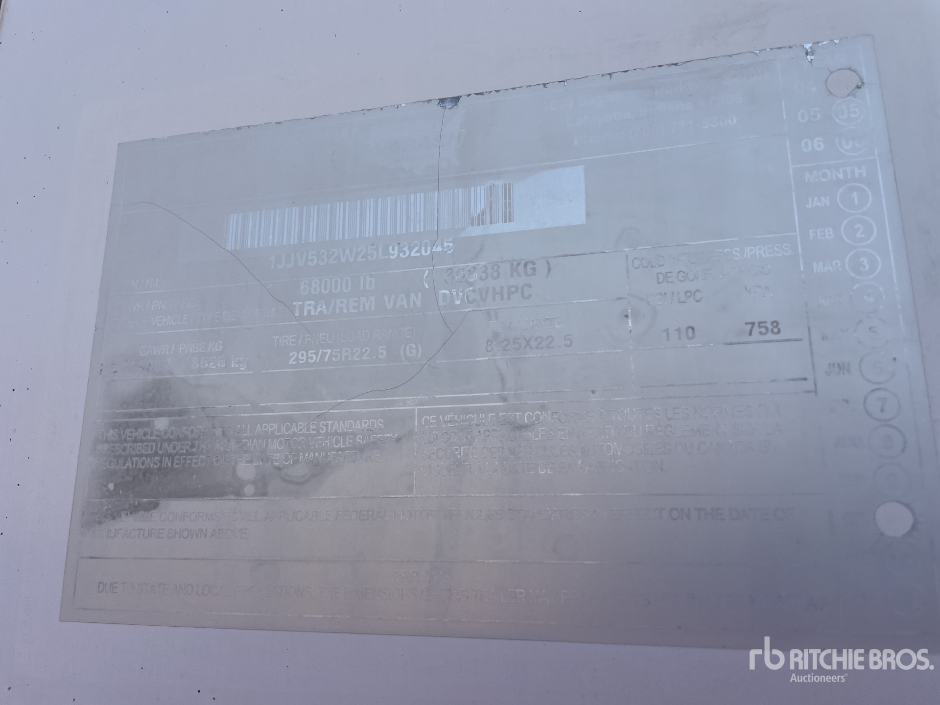 General Appearance with Numero seriale/numero d’identificazione del veicolo (VIN)