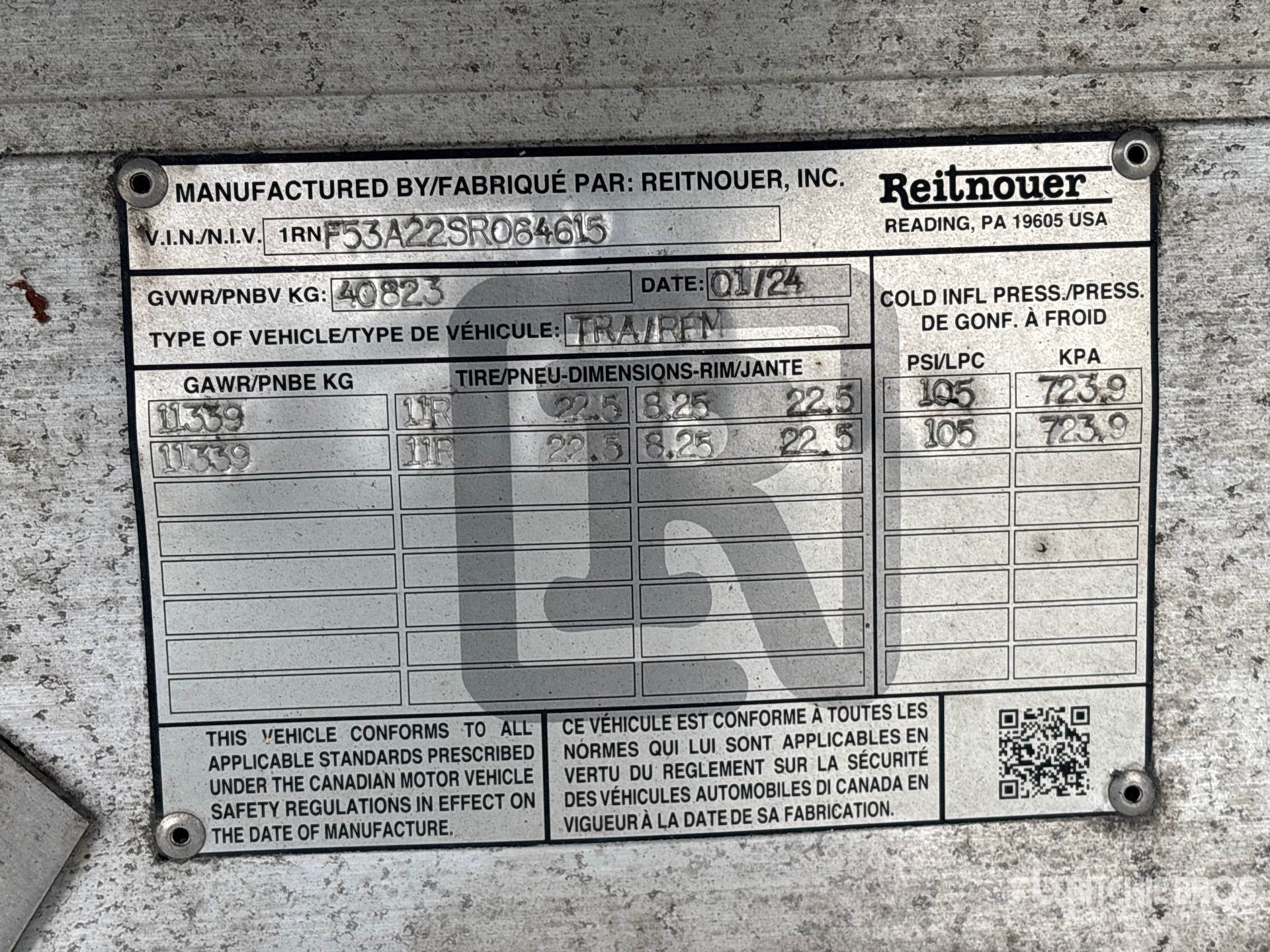 General Appearance with Seriennummer / FIN