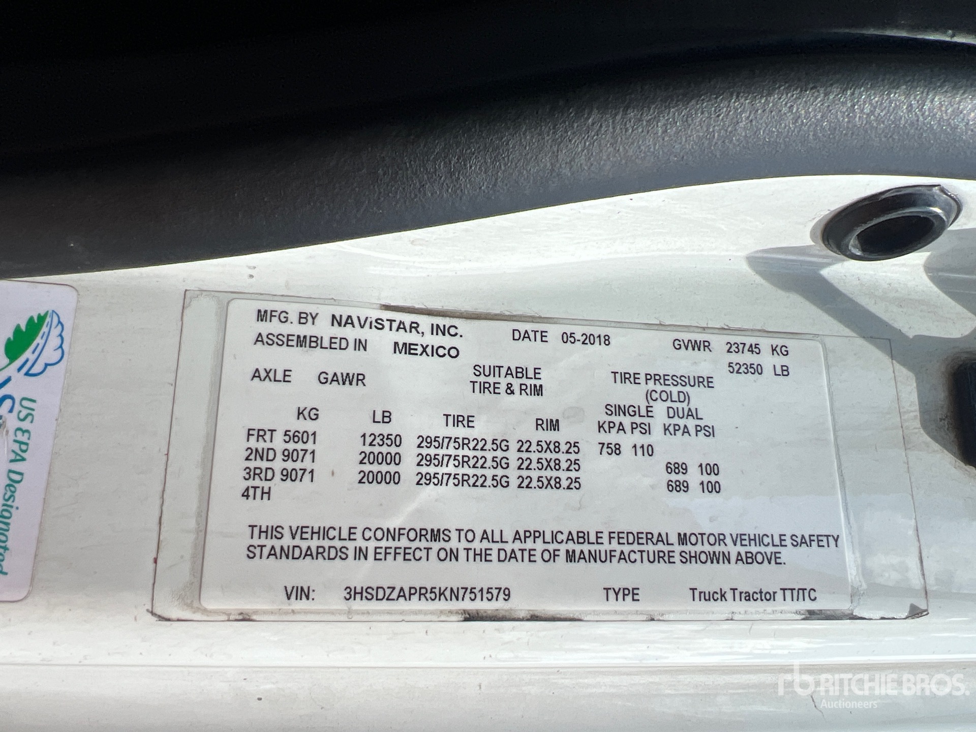 General Appearance with Seriennummer / FIN