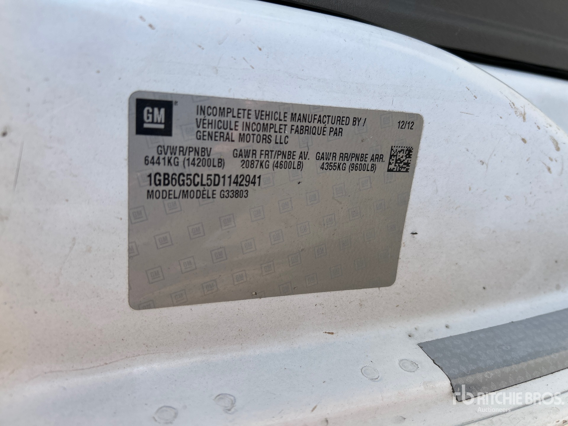 General Appearance with N.º de serie/VIN