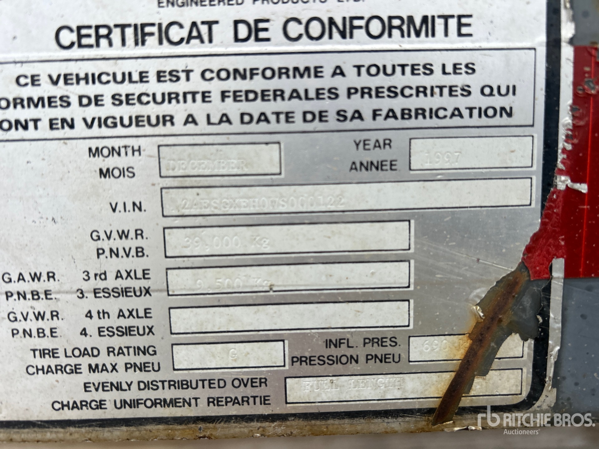 General Appearance with Seriennummer / FIN