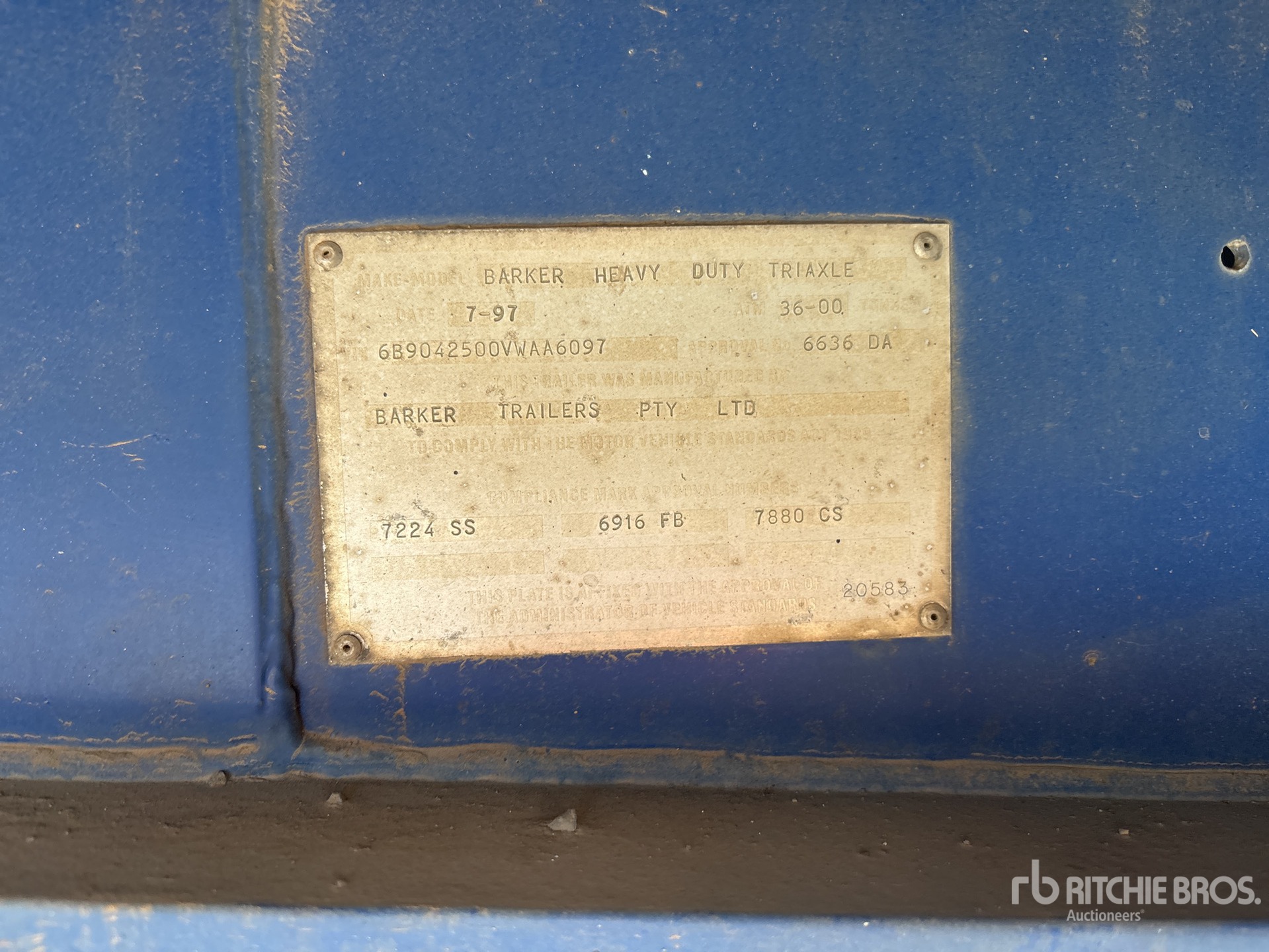 General Appearance with N.º de serie/VIN