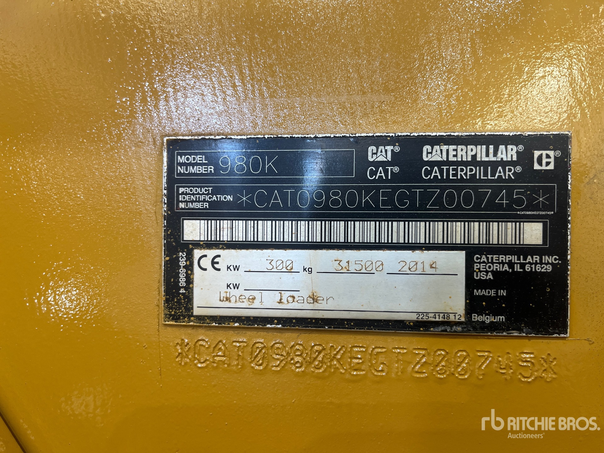 General Appearance with N.º de serie/VIN