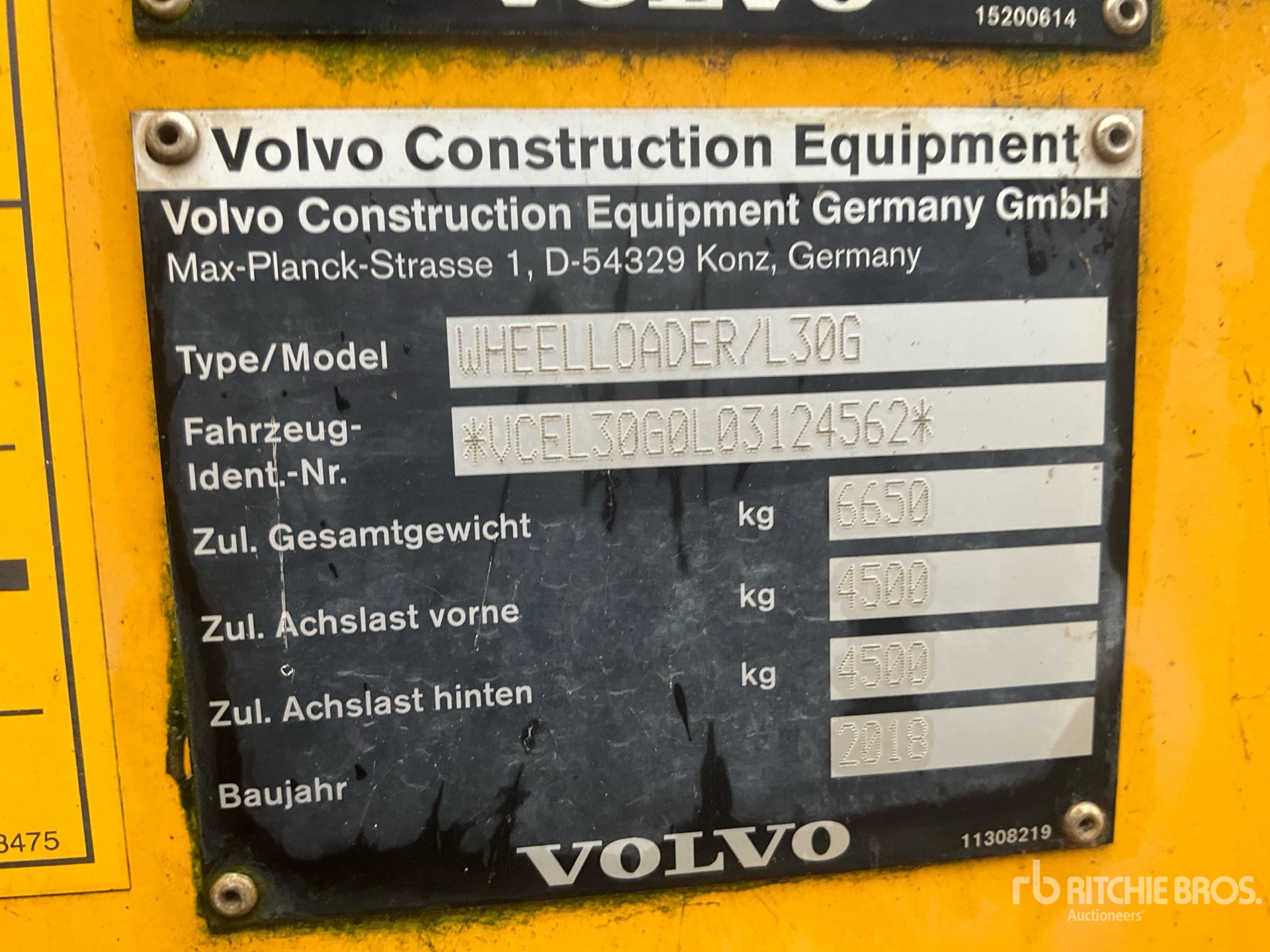 General Appearance with N.º de serie/VIN