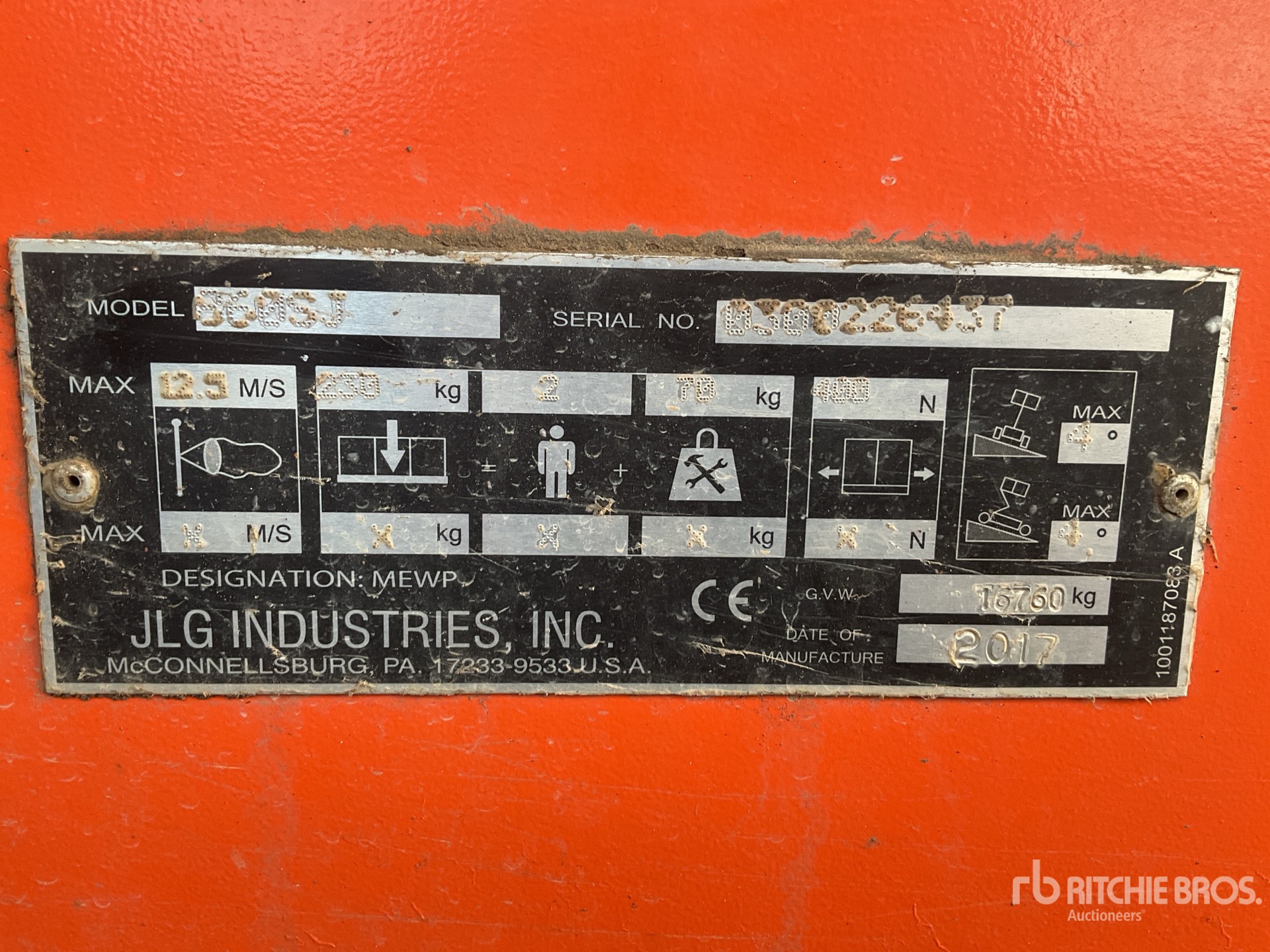 General Appearance with N.º de serie/VIN