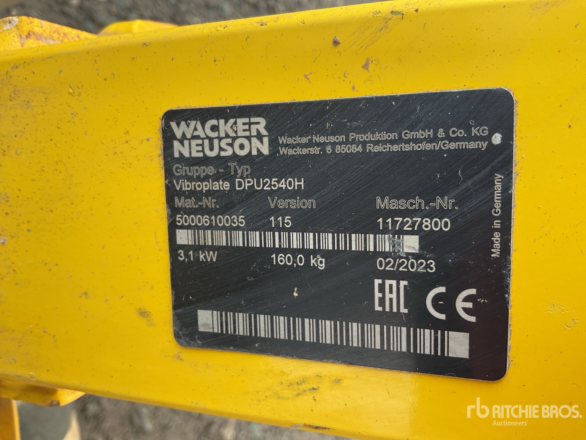 General Appearance with N.º de serie/VIN