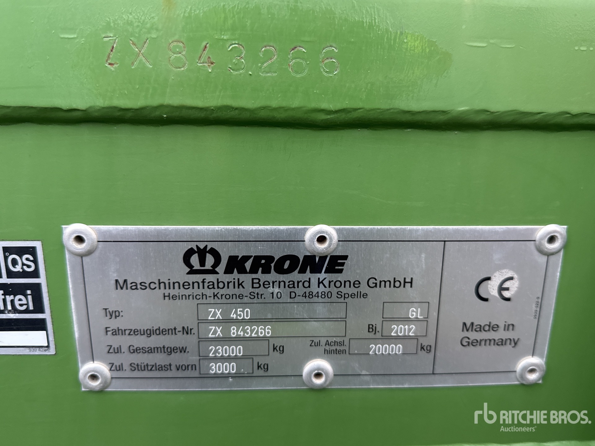 General Appearance with N.º de serie/VIN