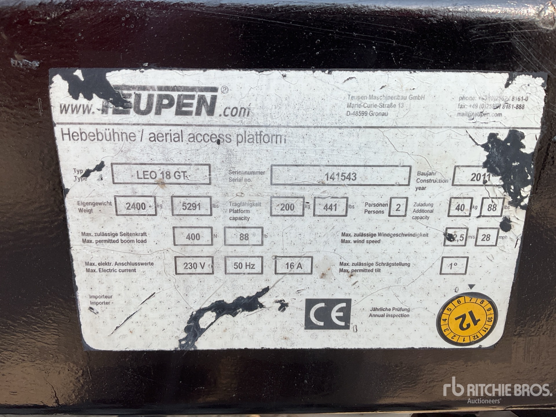 General Appearance with Numer seryjny/numer identyfikacyjny pojazdu