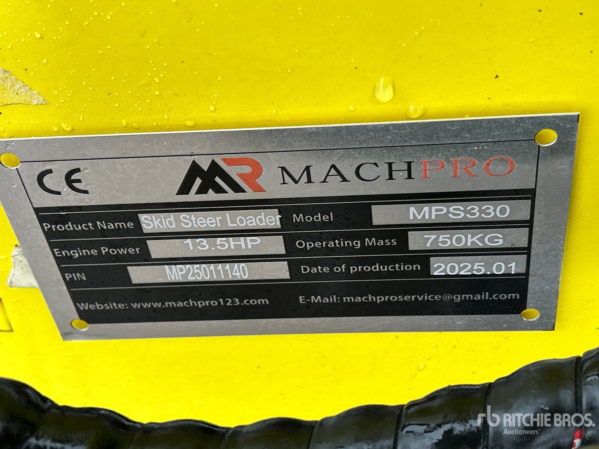 General Appearance with N.º de serie/VIN