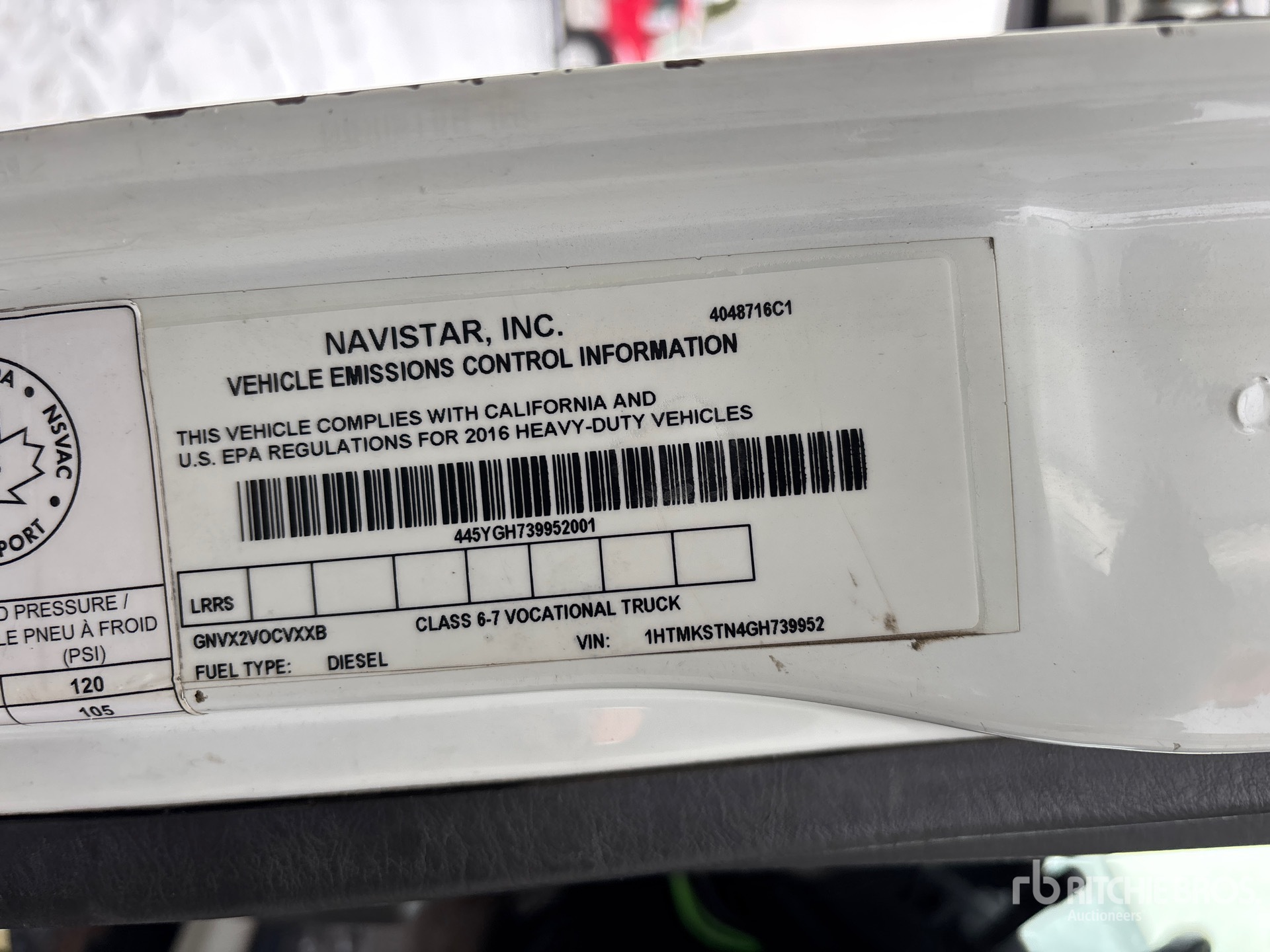 General Appearance with N.º de serie/VIN