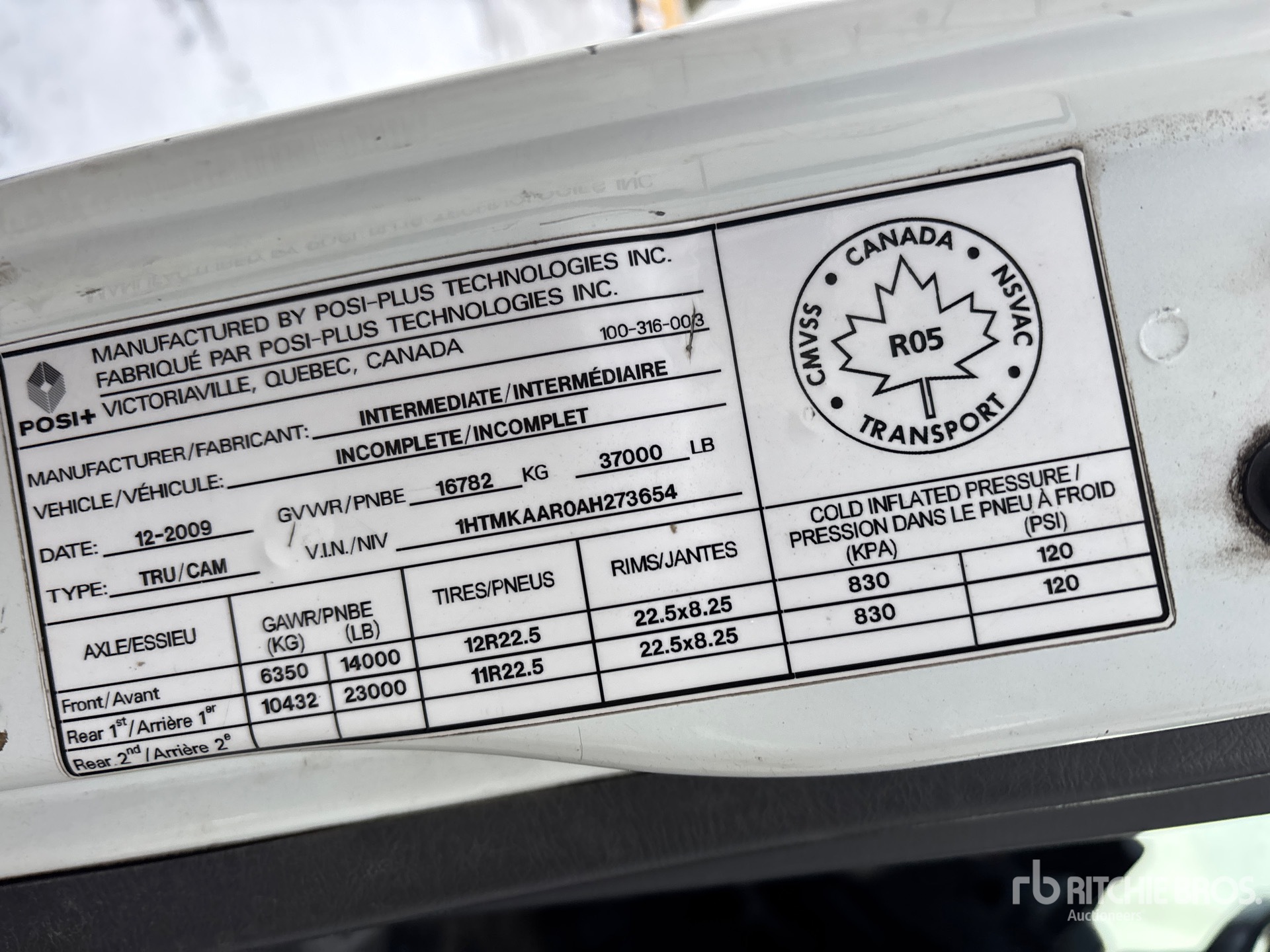 General Appearance with N.º de serie/VIN