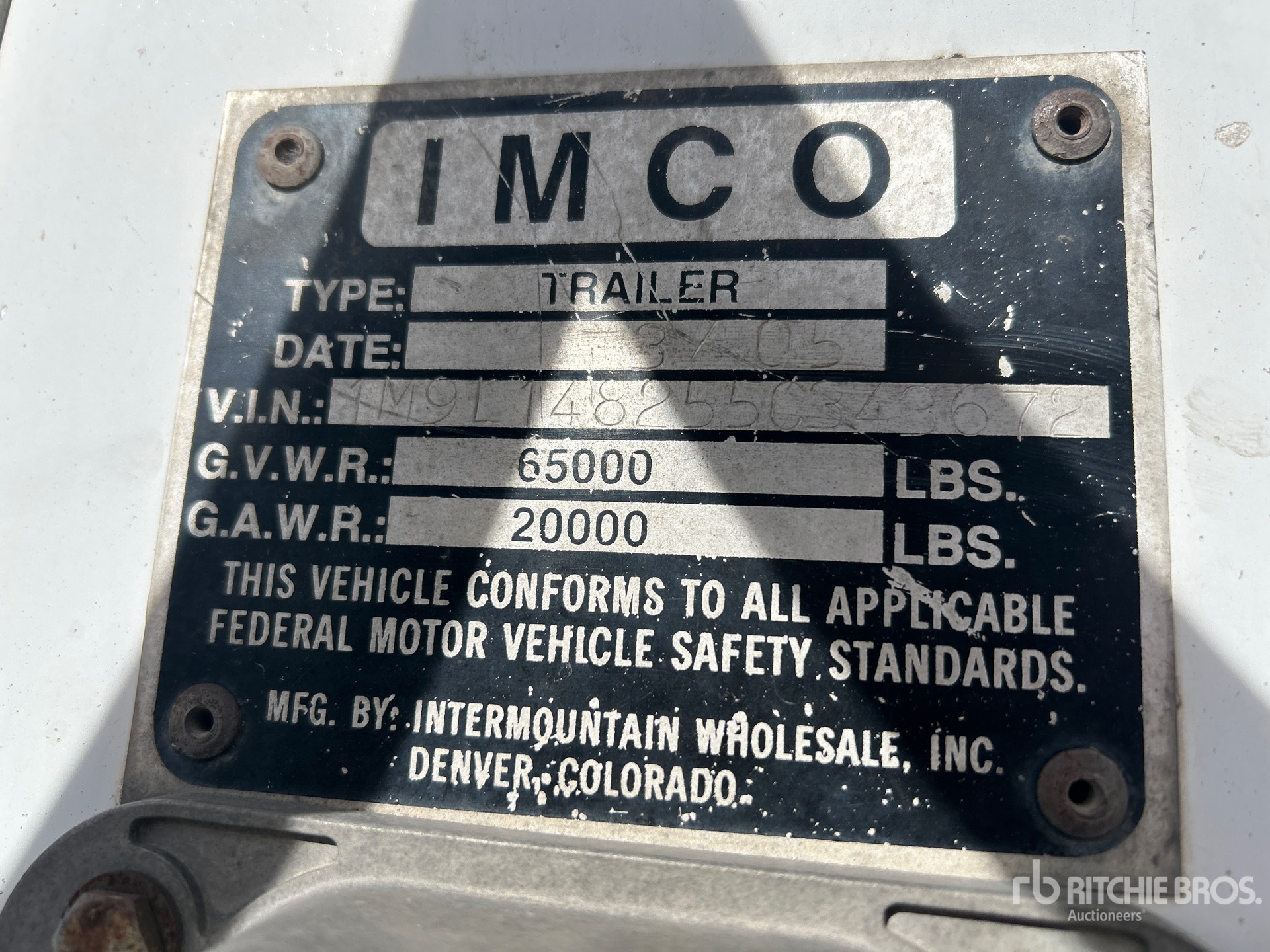 General Appearance with N.º de serie/VIN