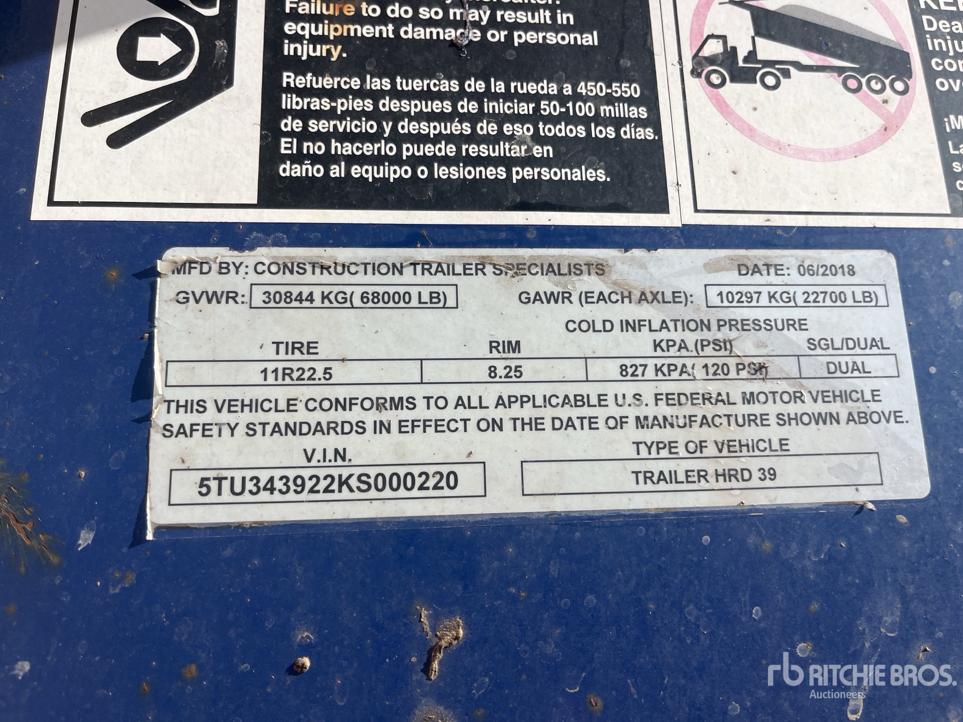 General Appearance with Numéro de série/Numéro d'identification du véhicule automobile