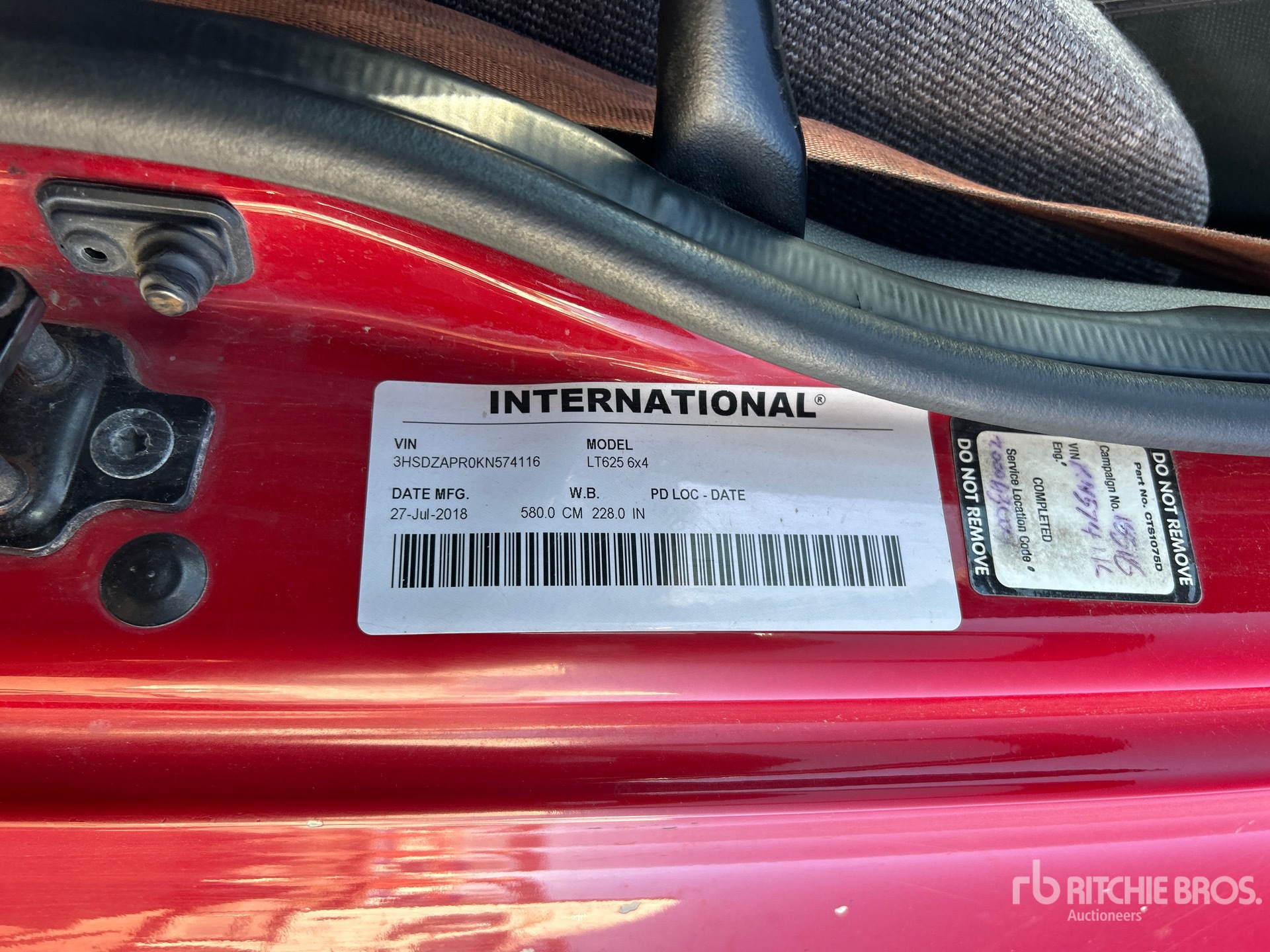 General Appearance with Second Serial Number/VIN Photo