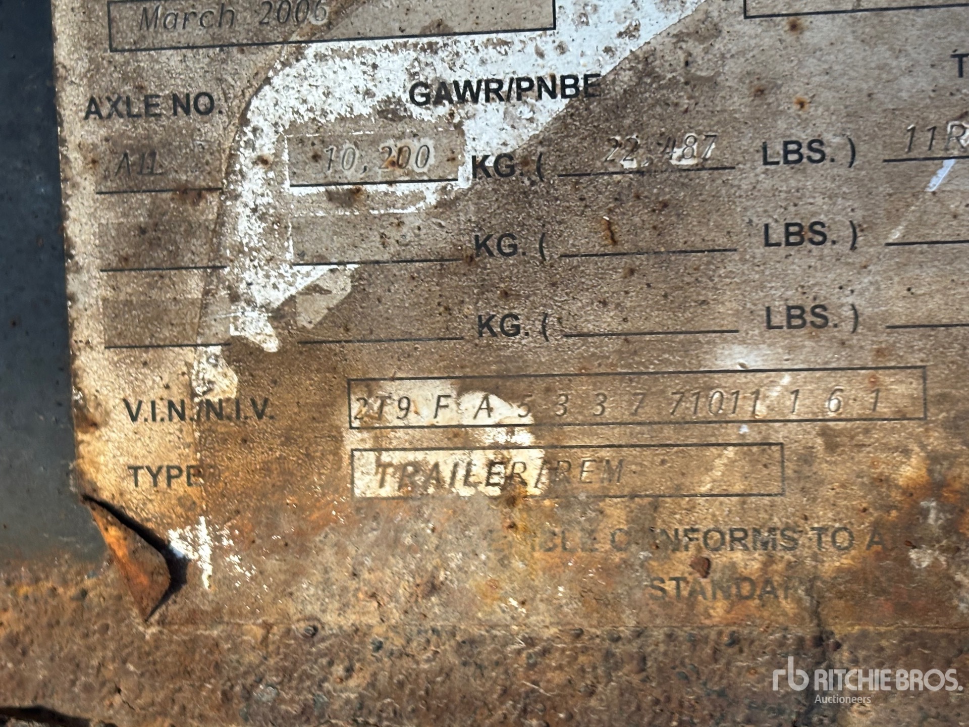 General Appearance with Numero seriale/numero d’identificazione del veicolo (VIN)