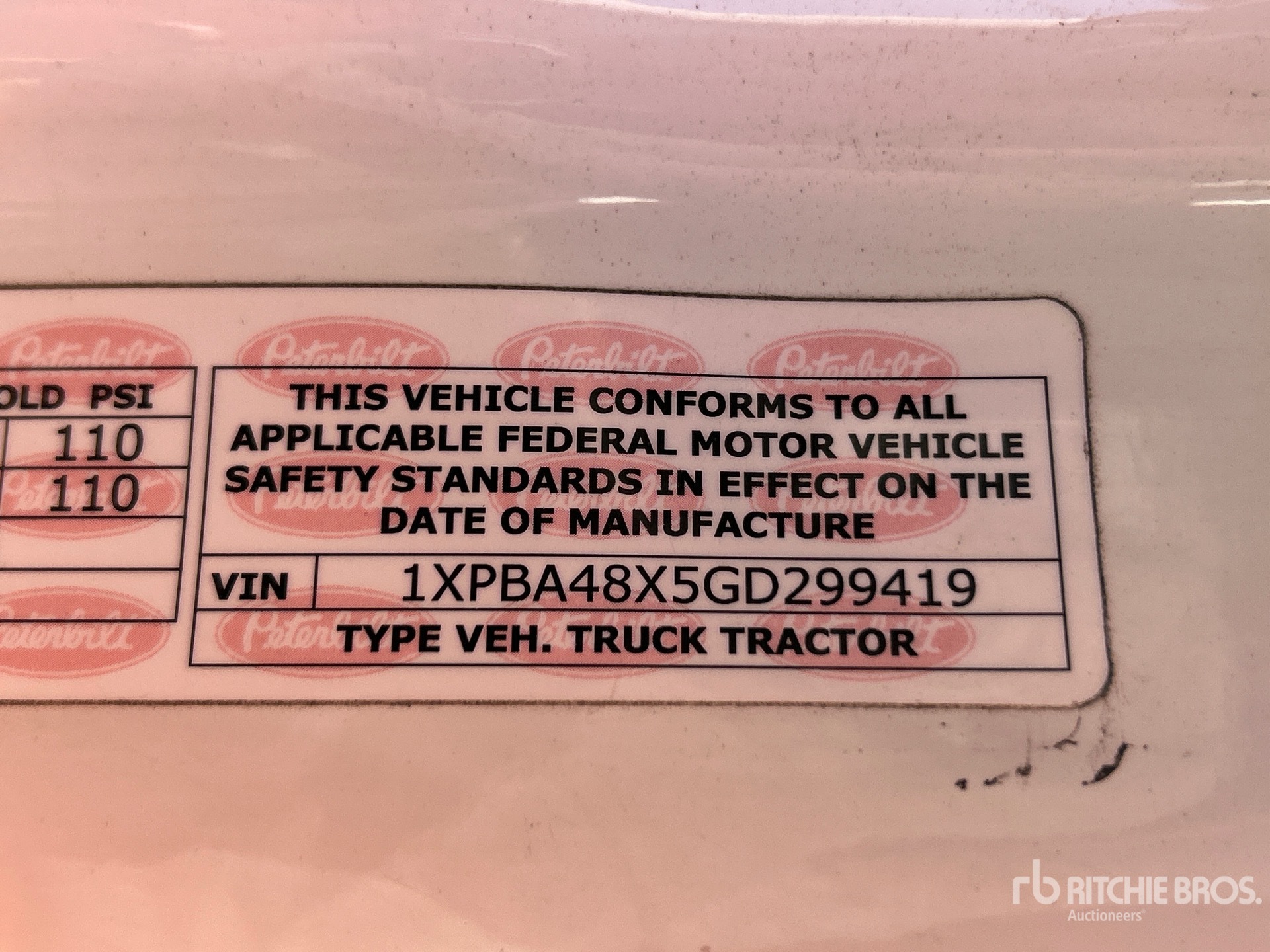 General Appearance with N.º de serie/VIN