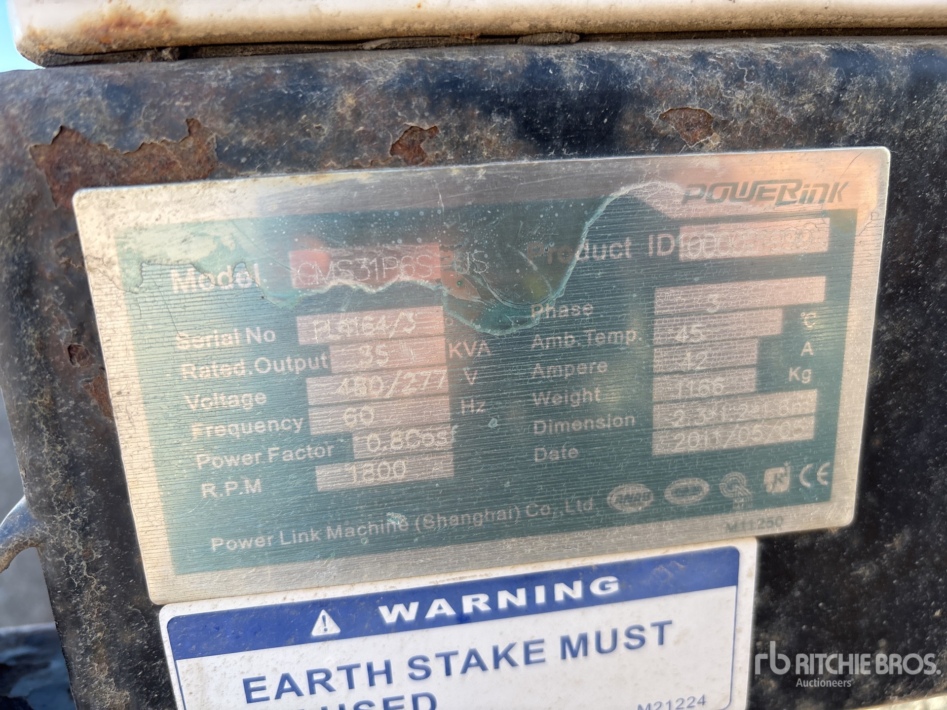 General Appearance with N.º de serie/VIN