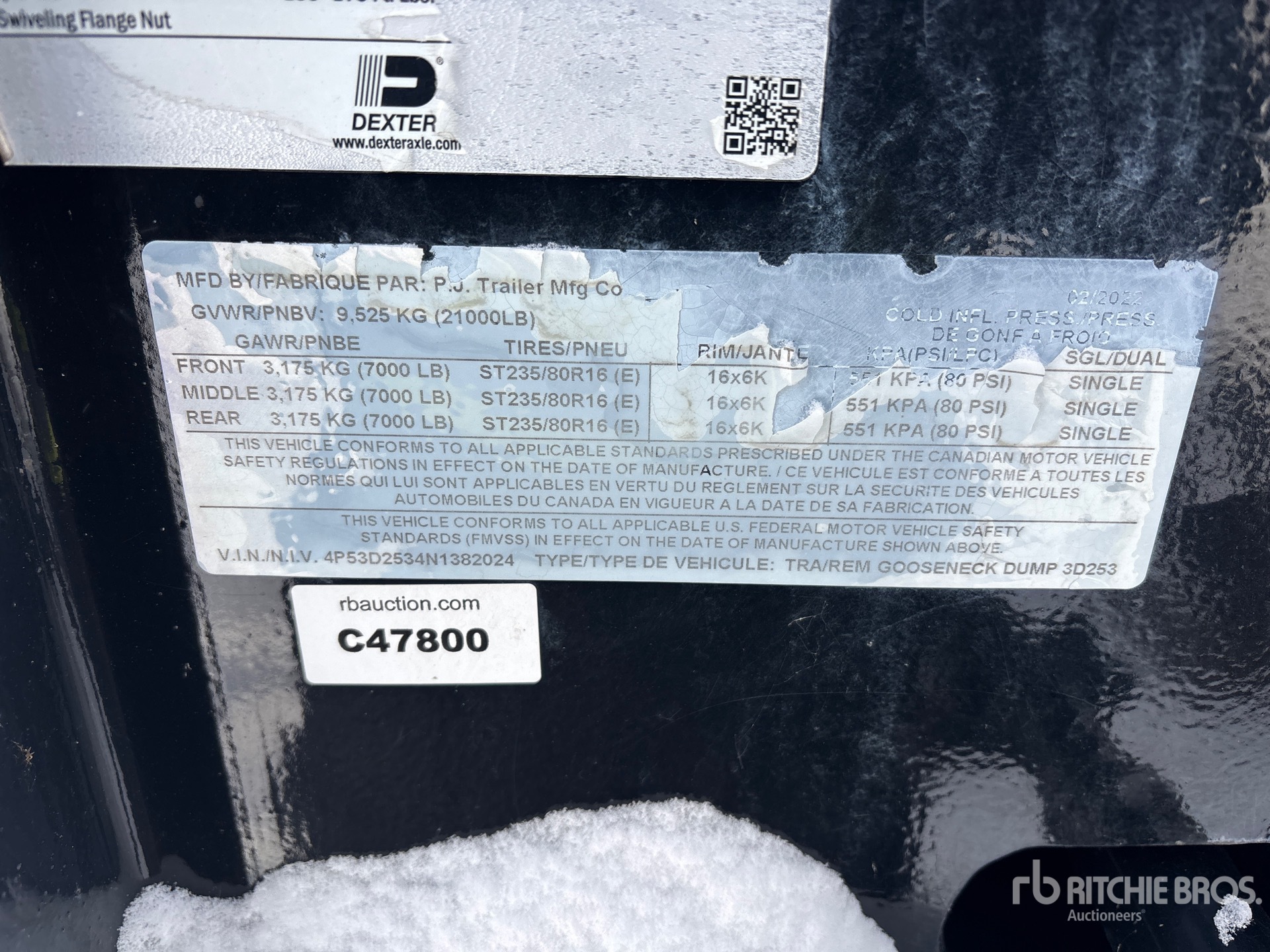 General Appearance with Numero seriale/numero d’identificazione del veicolo (VIN)