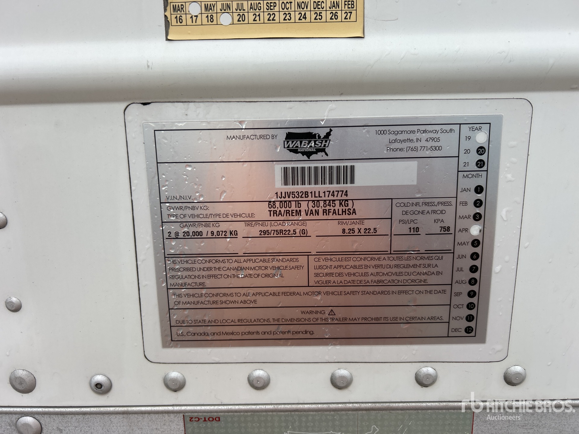 General Appearance with Numer seryjny/numer identyfikacyjny pojazdu