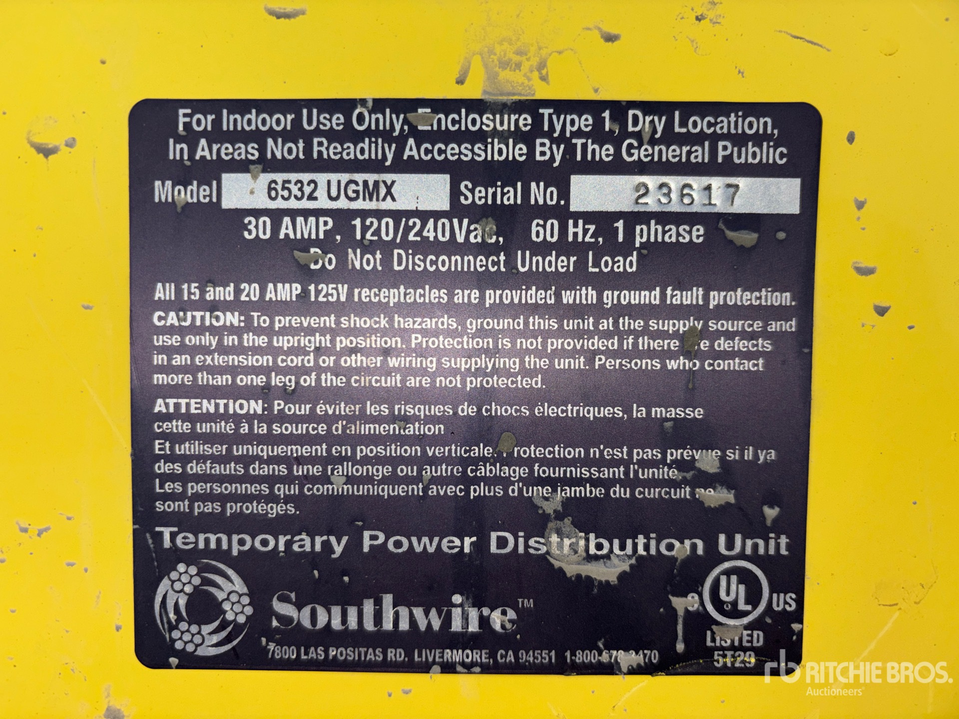 General Appearance with N.º de serie/VIN