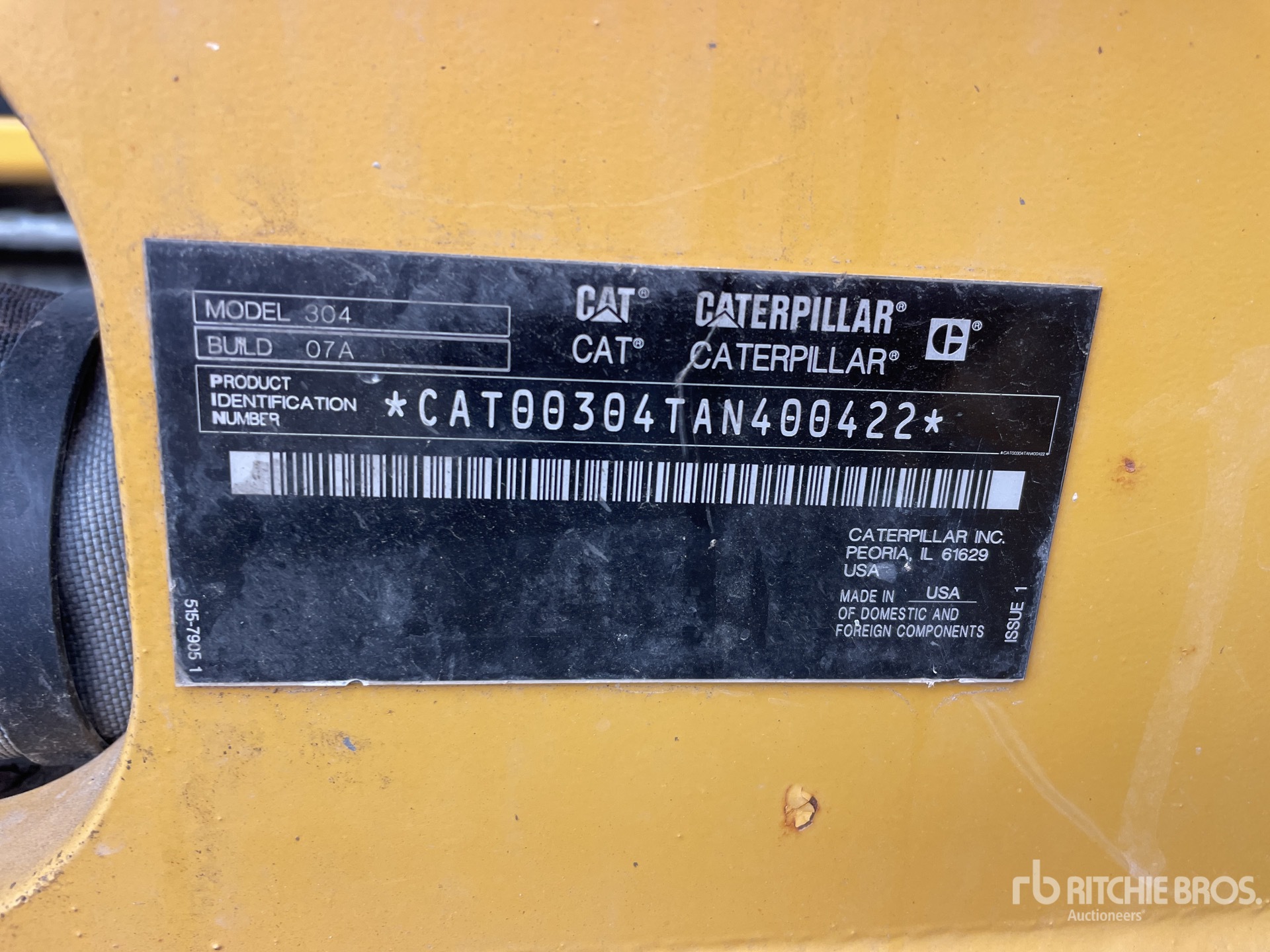 General Appearance with N.º de serie/VIN