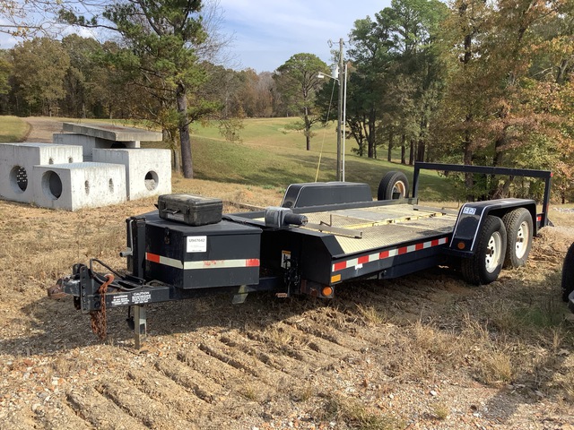 2004 Felling FT-7 T/A Ground Load Trailer w/ Portable Weigh Bridge Scale