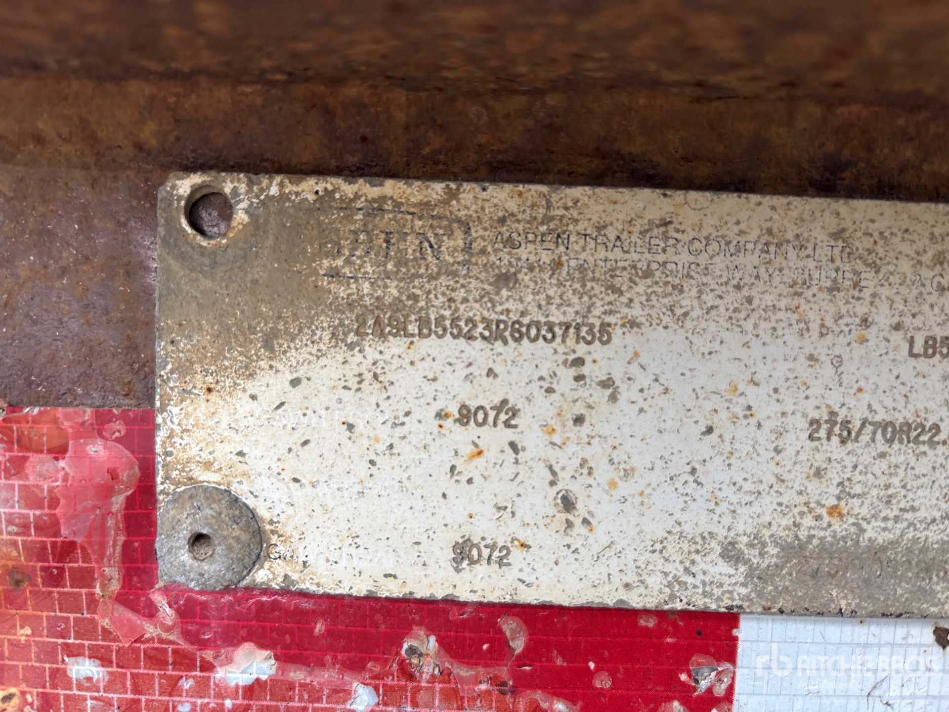 General Appearance with N.º de serie/VIN