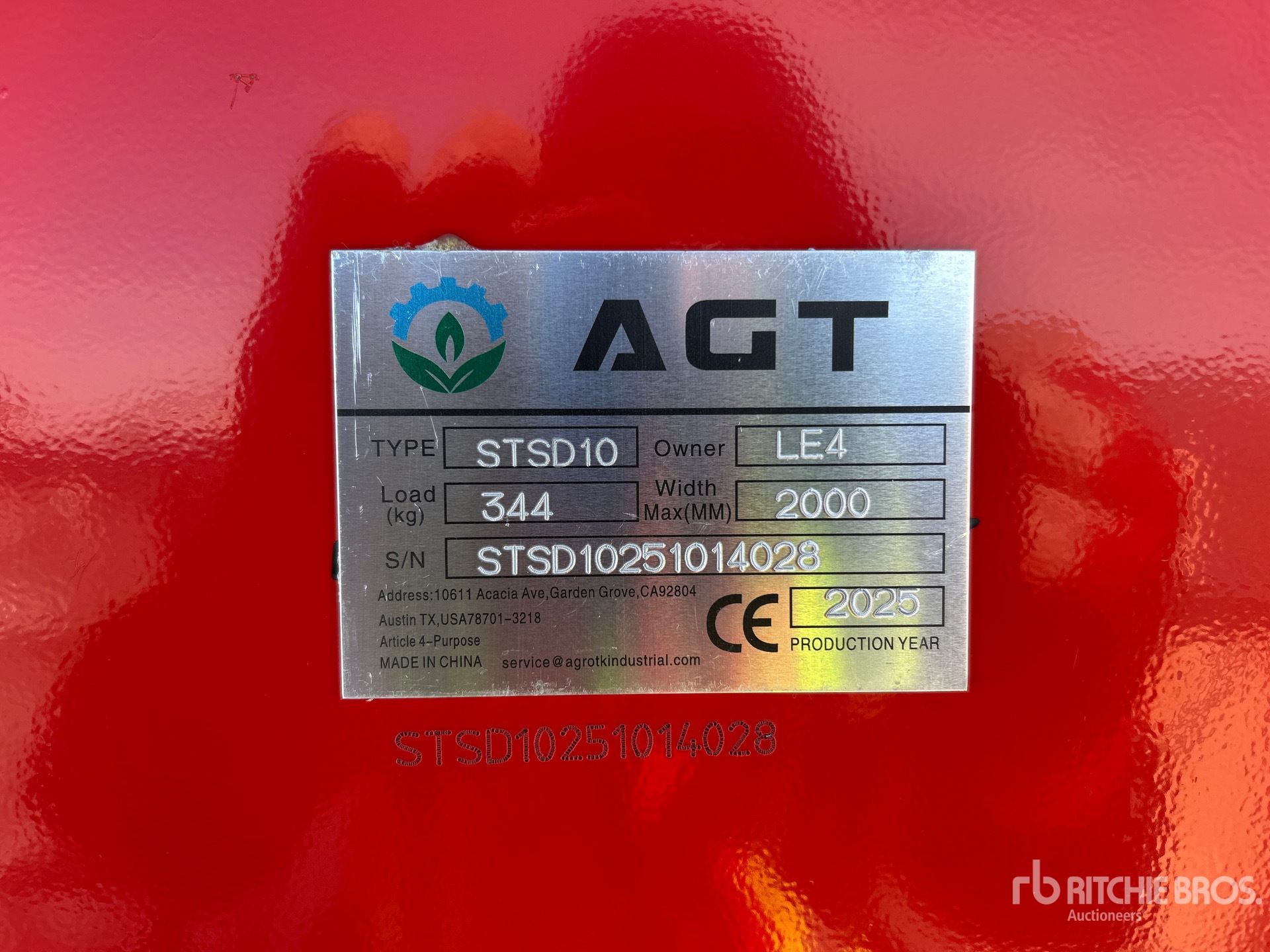 General Appearance with N.º de serie/VIN