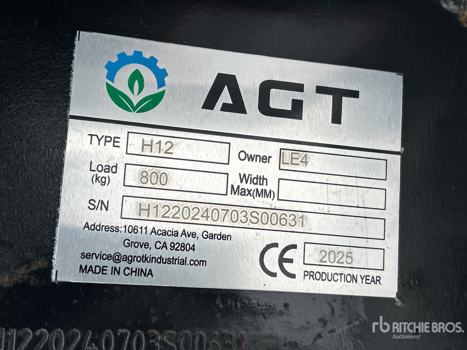 General Appearance with N.º de serie/VIN