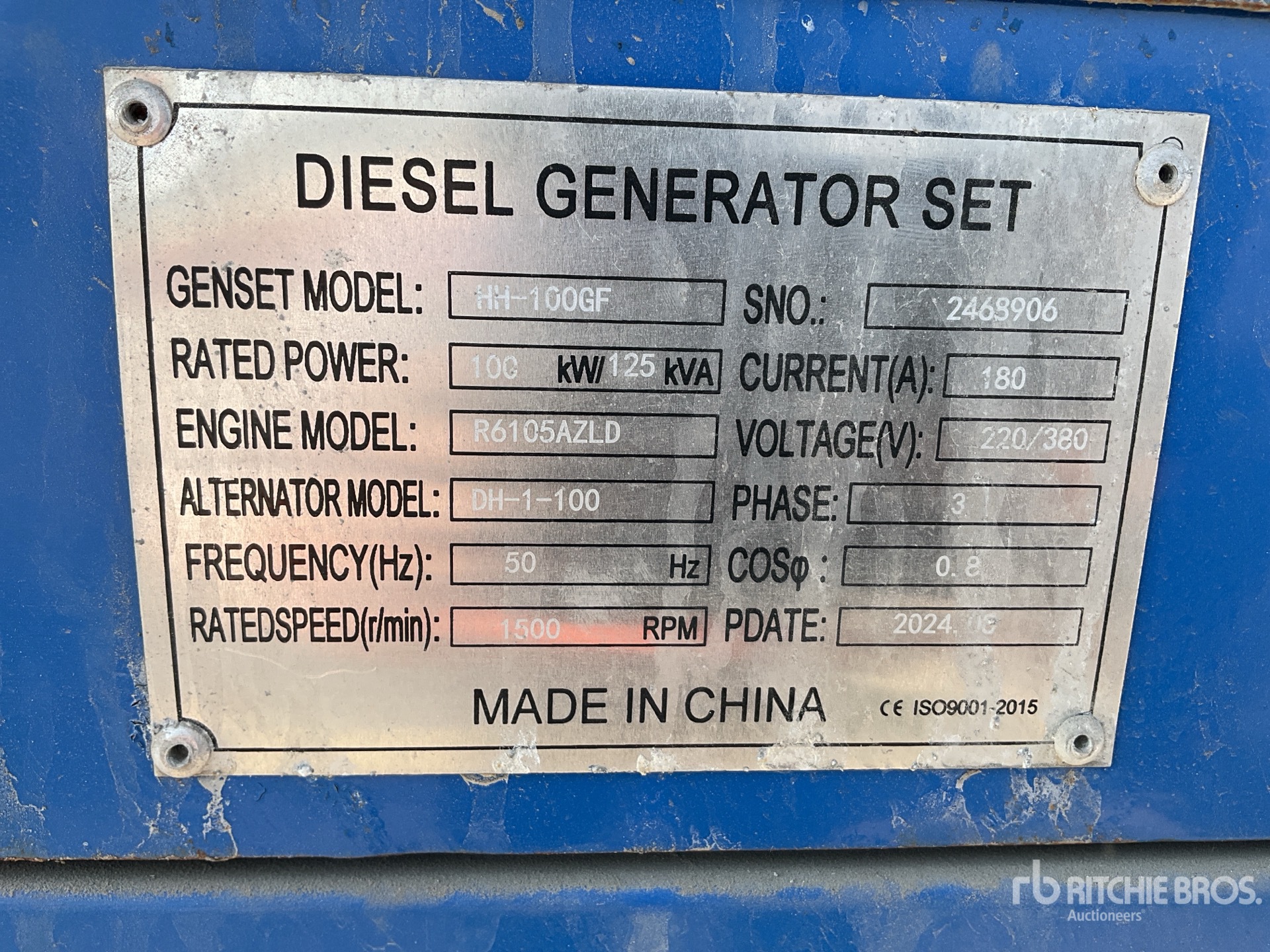 General Appearance with N.º de serie/VIN