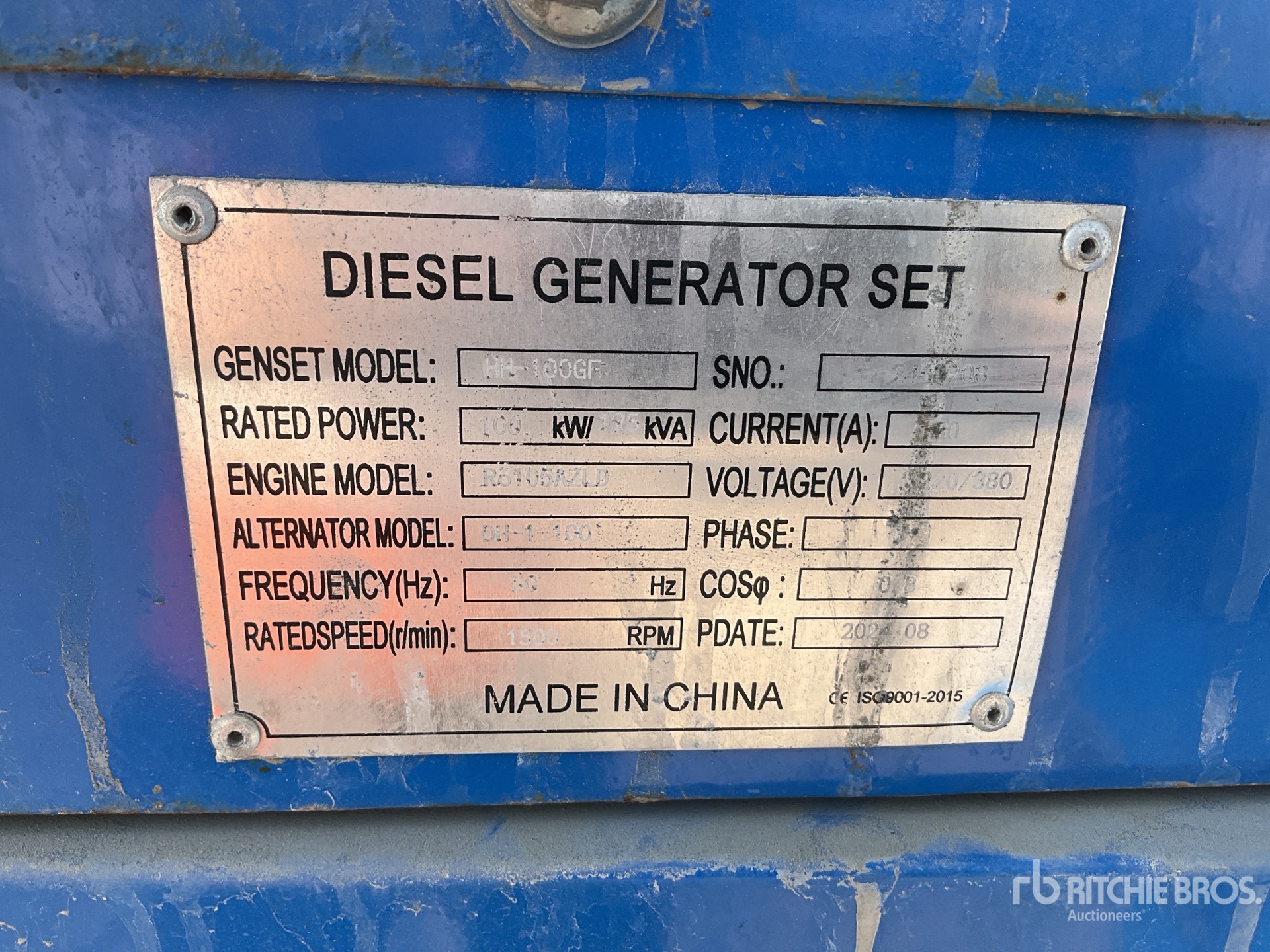 General Appearance with N.º de serie/VIN