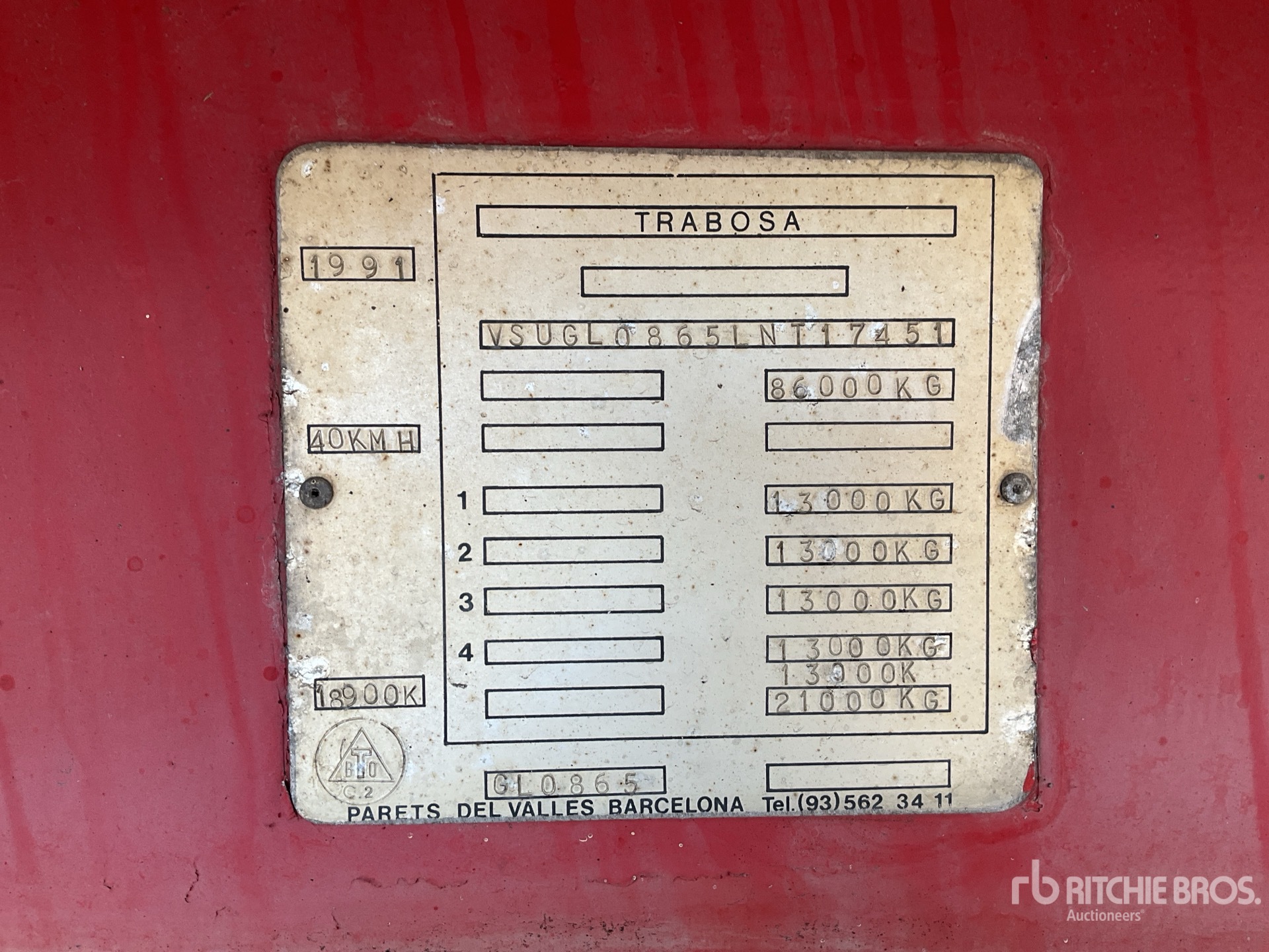 General Appearance with Numéro de série/Numéro d'identification du véhicule automobile