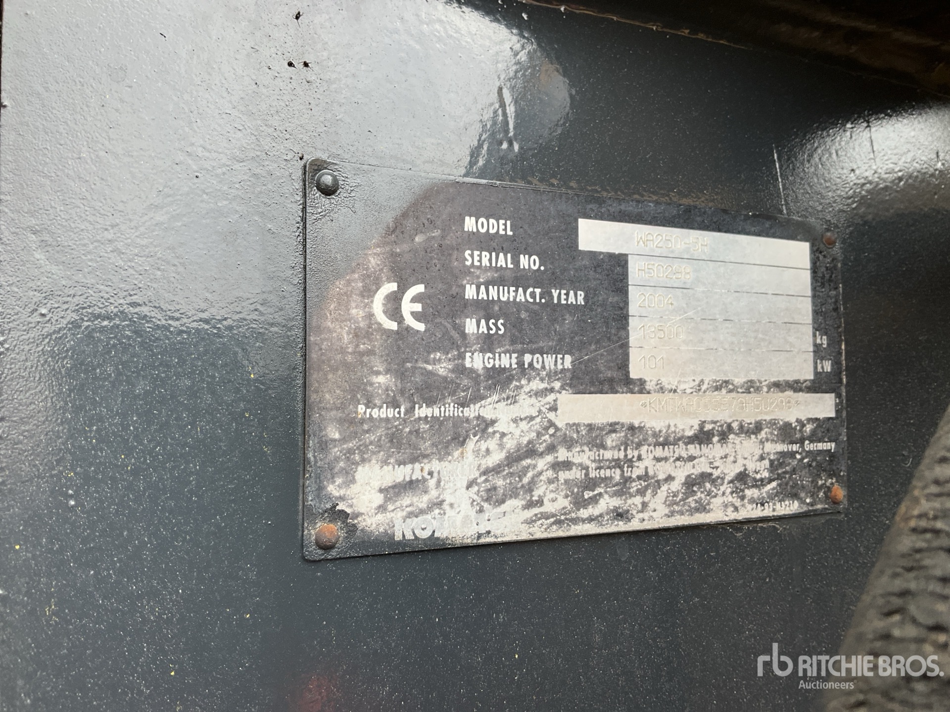 General Appearance with N.º de serie/VIN