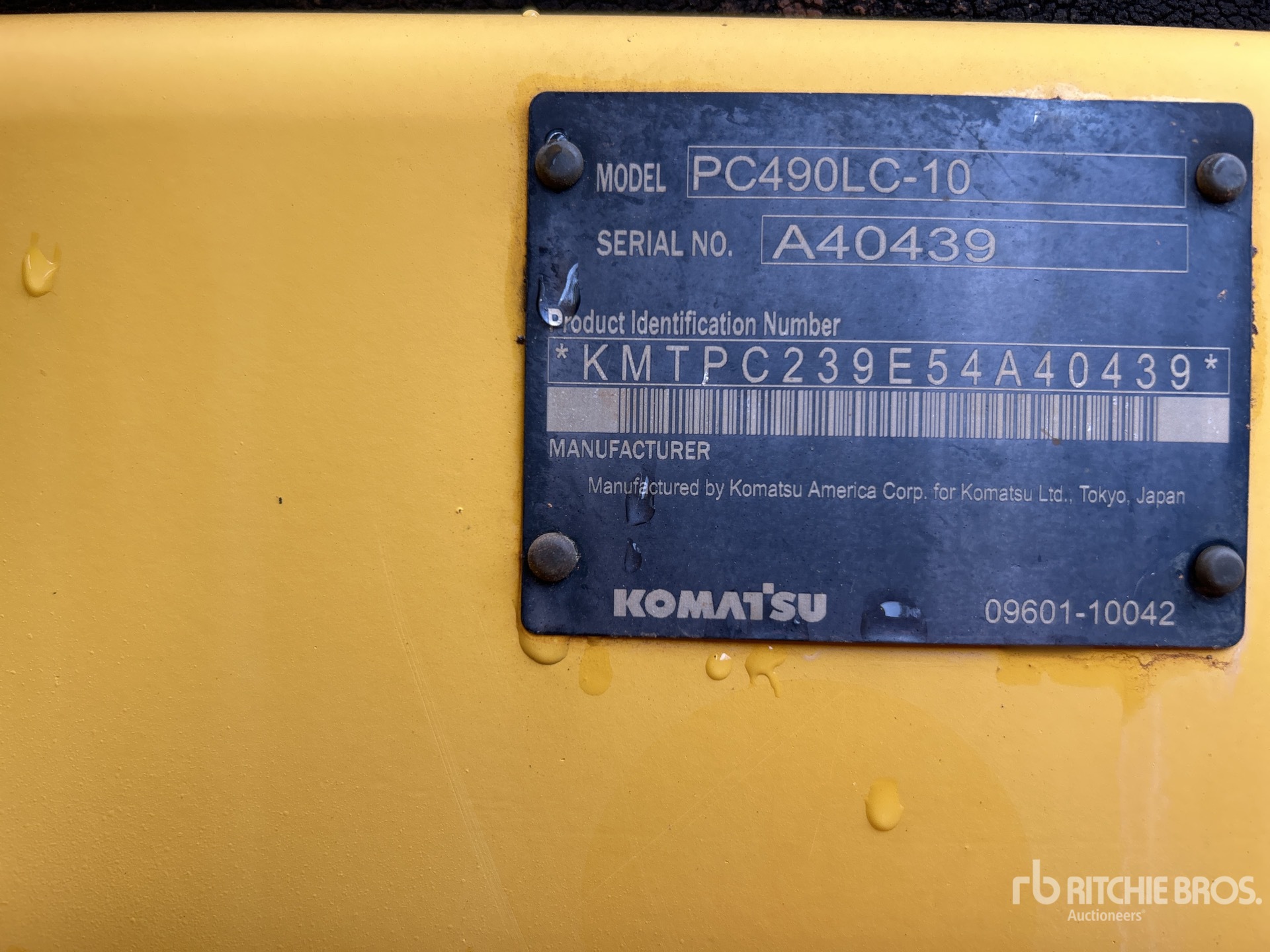 General Appearance with N.º de serie/VIN