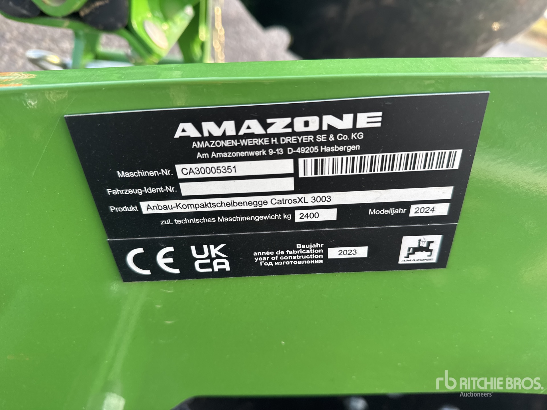 General Appearance with Seriennummer / FIN