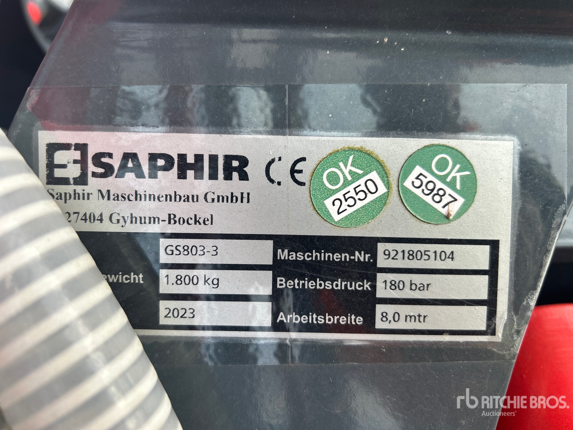 General Appearance with N.º de serie/VIN