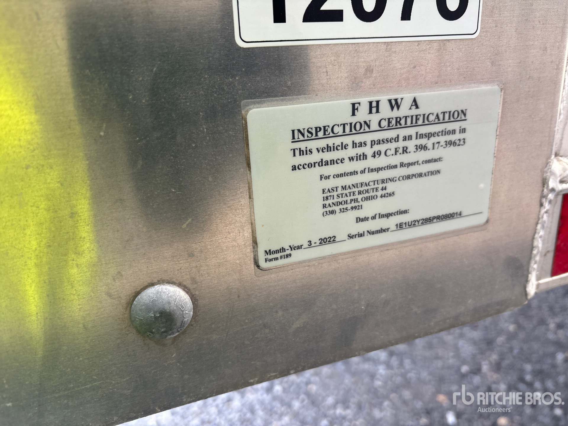 General Appearance with Numéro de série/Numéro d'identification du véhicule automobile